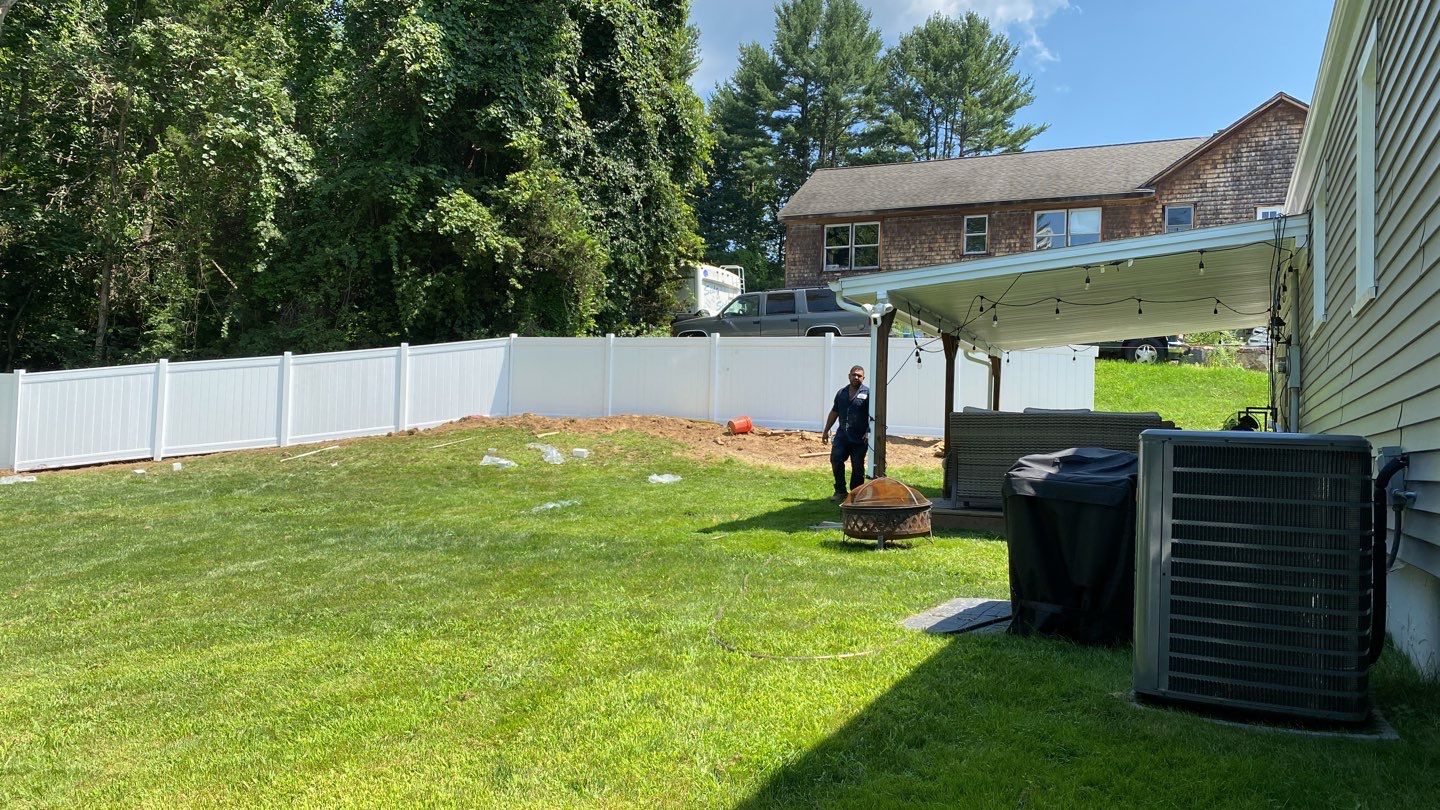 Fence Installation using Vinyl Fence 6ft Privacy by A Plus Exterior