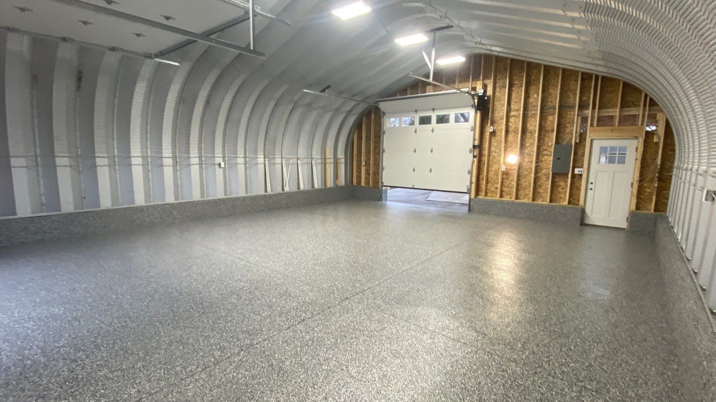 Garage Floor using Galaxy Blue by Your1DayFloor.com