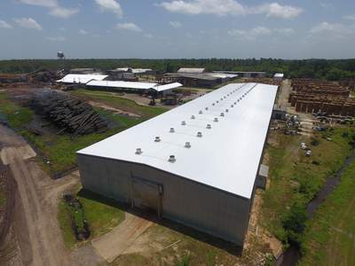 Commercial Roofing Installation using Aluminum Roofing panels