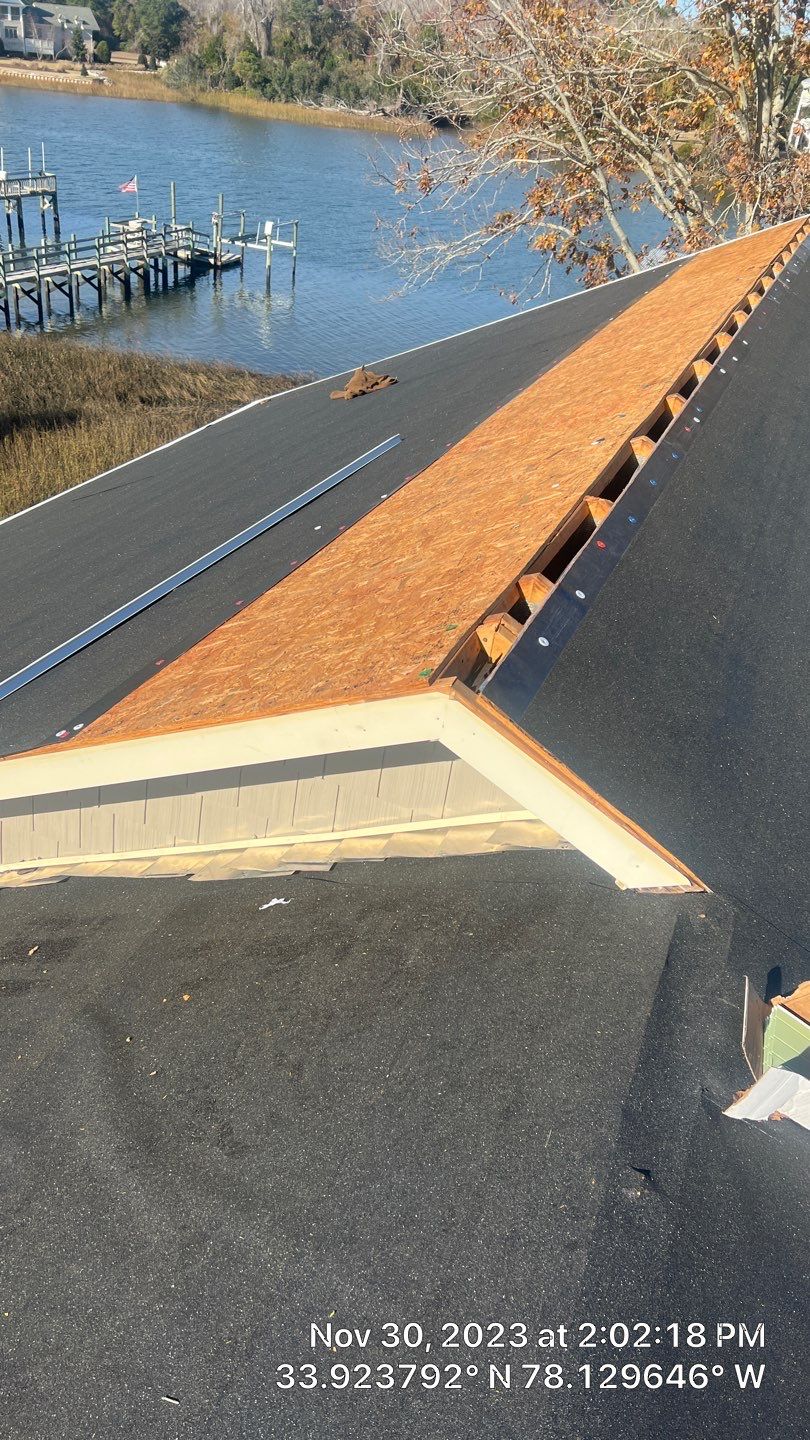 FORTIFIED Roof Replacement in Oak Island, NC Using CertainTeed Landmark Hunter Green by RGR Construction and Roofing, LLC