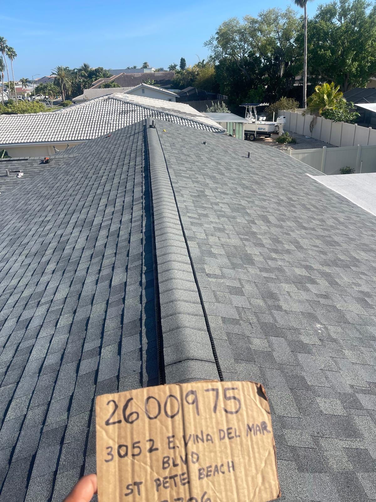 Project in St. Pete Beach 33706 by Mitchell Roofing Company LLC 