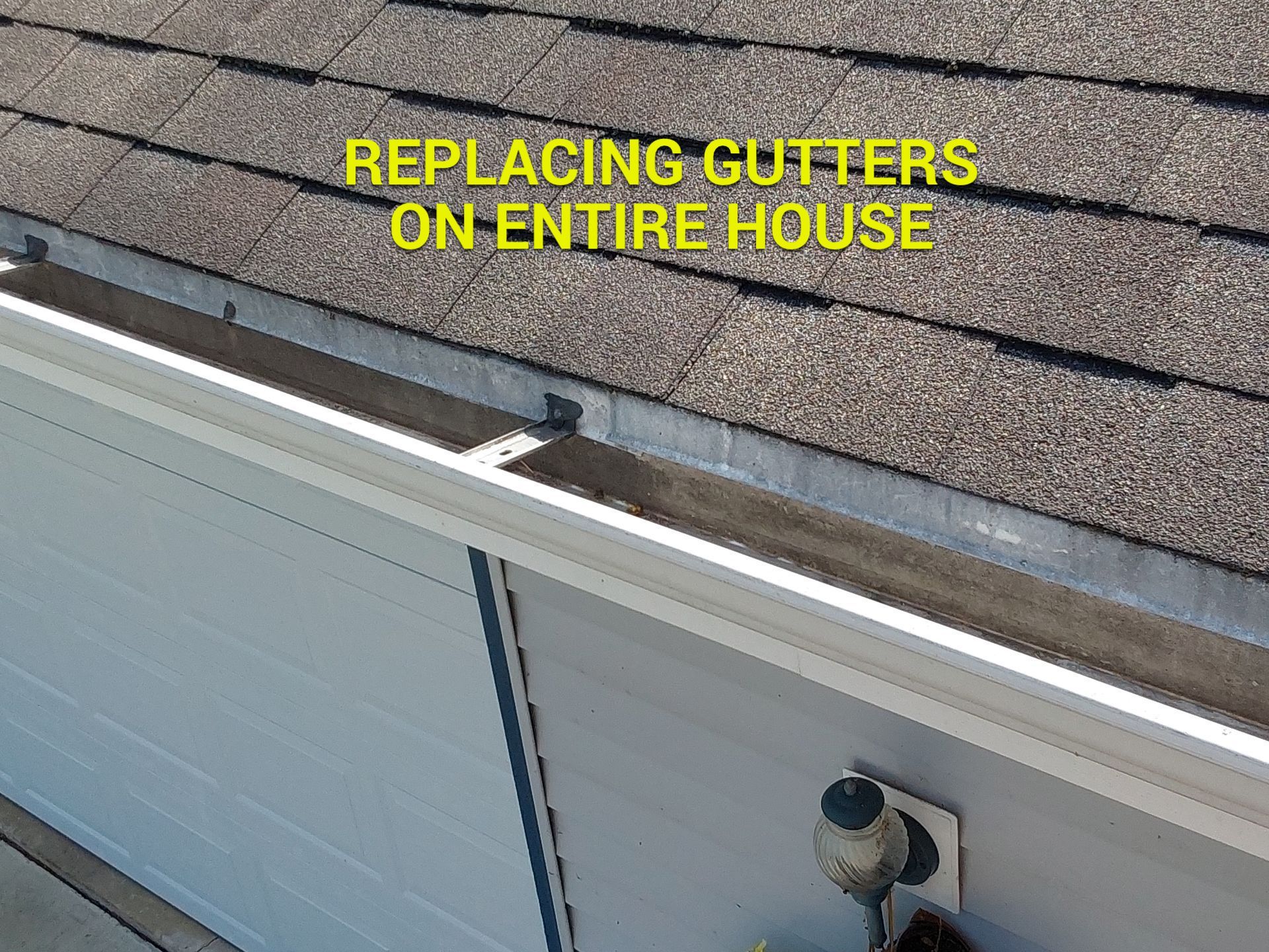 Residential Roofing Installation using GAF HDZ shingles and Gutter Replacement by Gellings Roofing & Siding