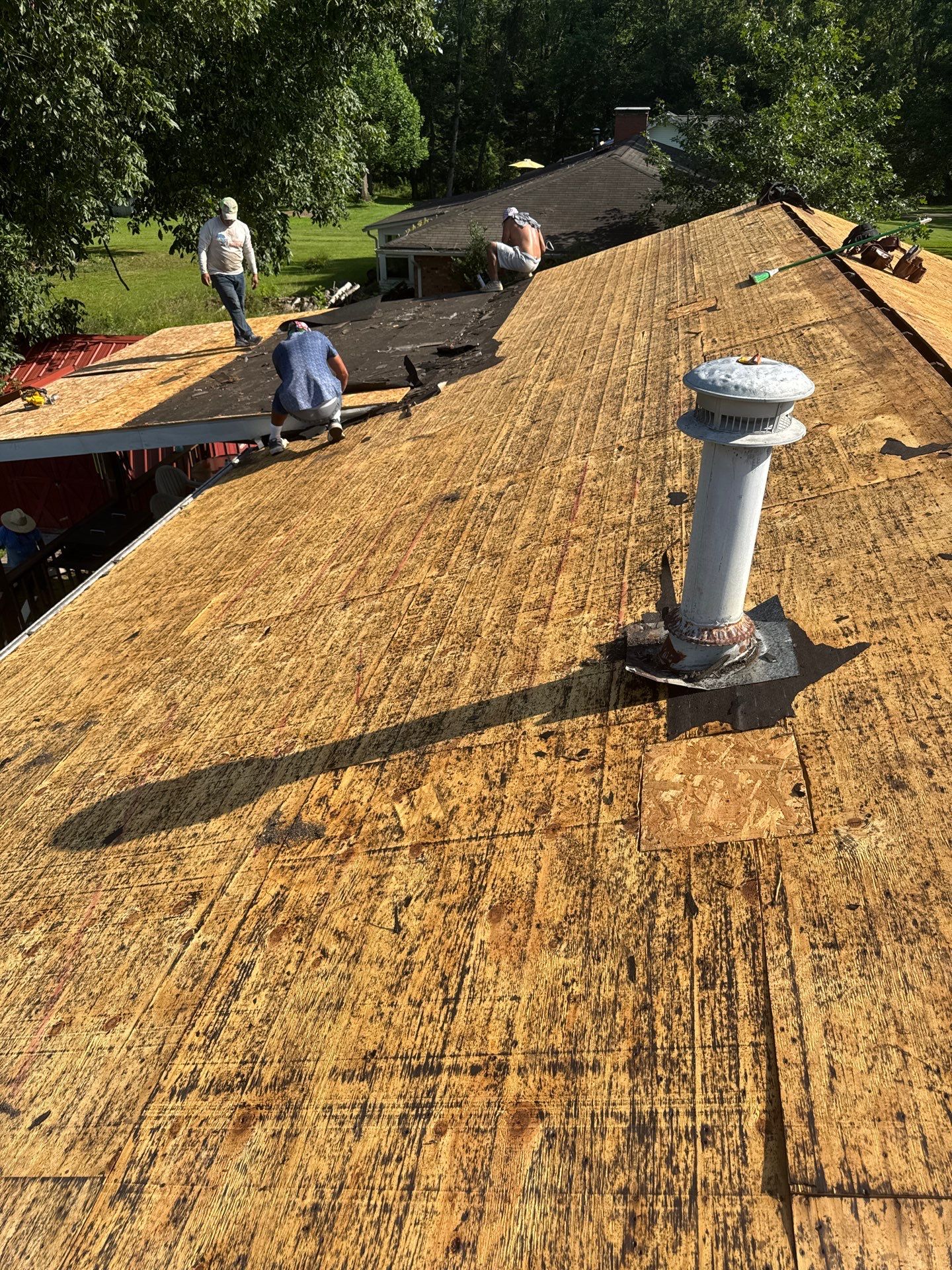 Residential Roofing Installation using GAF Timberline HDZ Barkwood by Rainstoppers Roofing