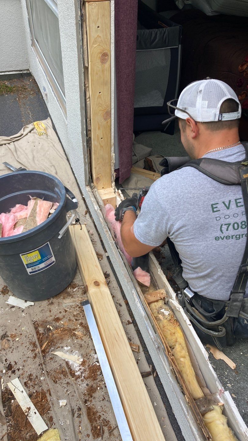 Sliding Glass Door and Window Replacement with Structural Repairs in Highland Park by Mr Roof & Remodeling Co