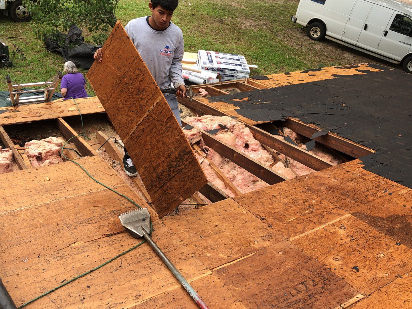 Residential Roofing Installation using Roof Replacement by American Roofing & Construction LLC