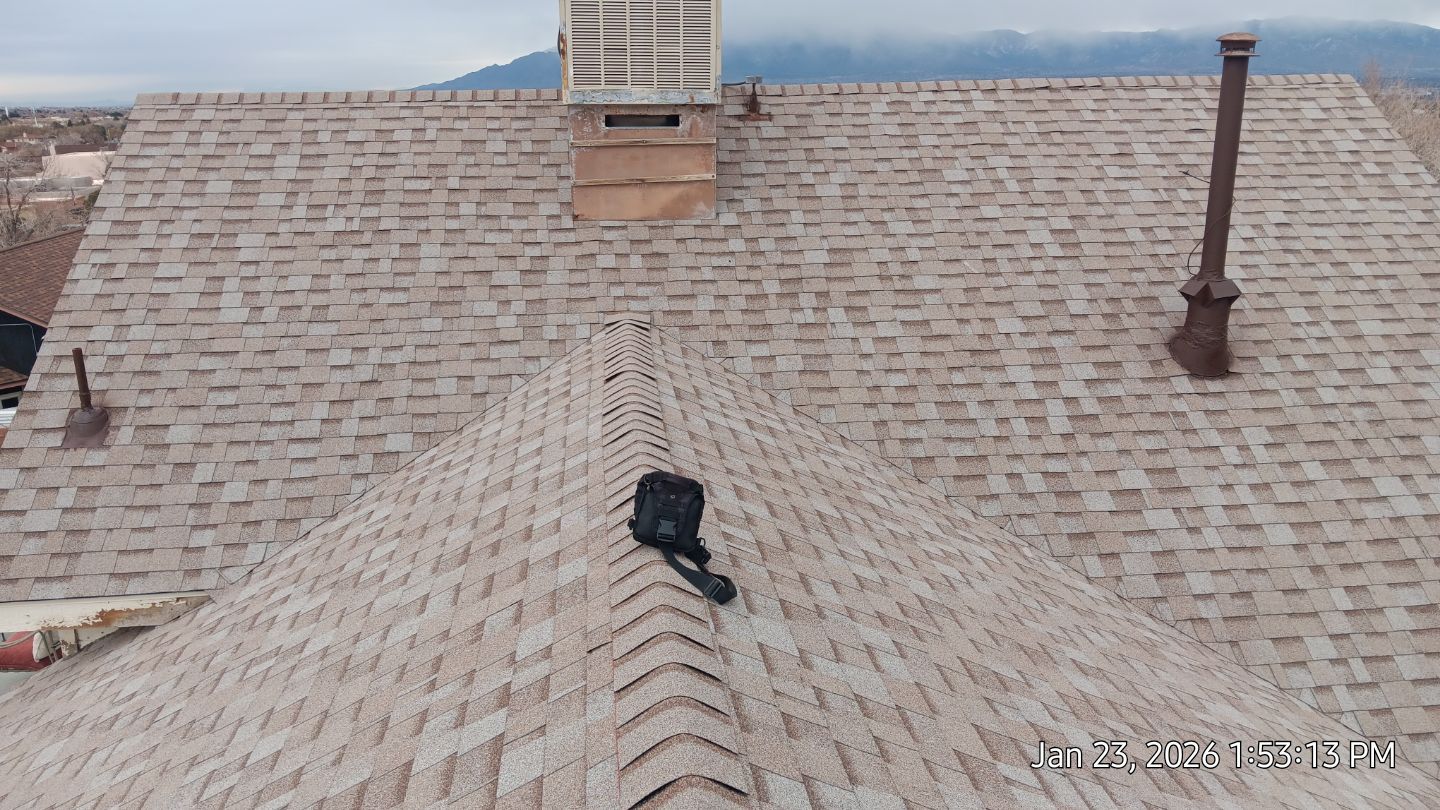 Northwest Albuquerque Residential Shingle Replacement and Gutter Repair by Doyle Roof Masters Inc