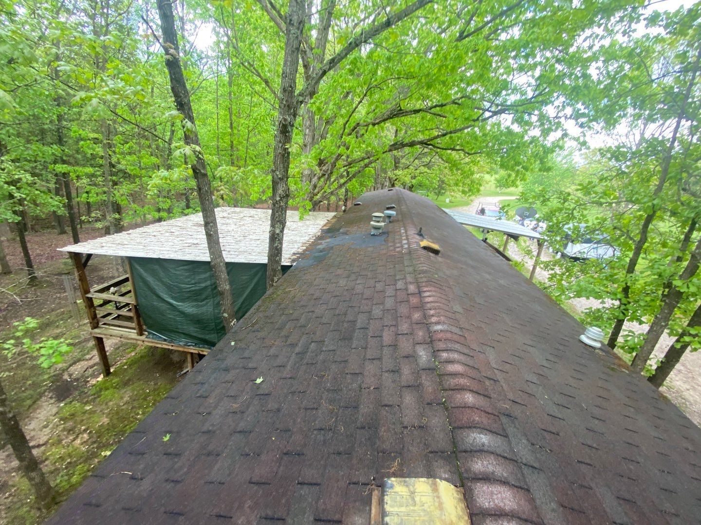 Residential Roofing Install - 26 Gauge G-Rib Metal - Color Evergreen  by Titan Commercial & Residential Roofing 