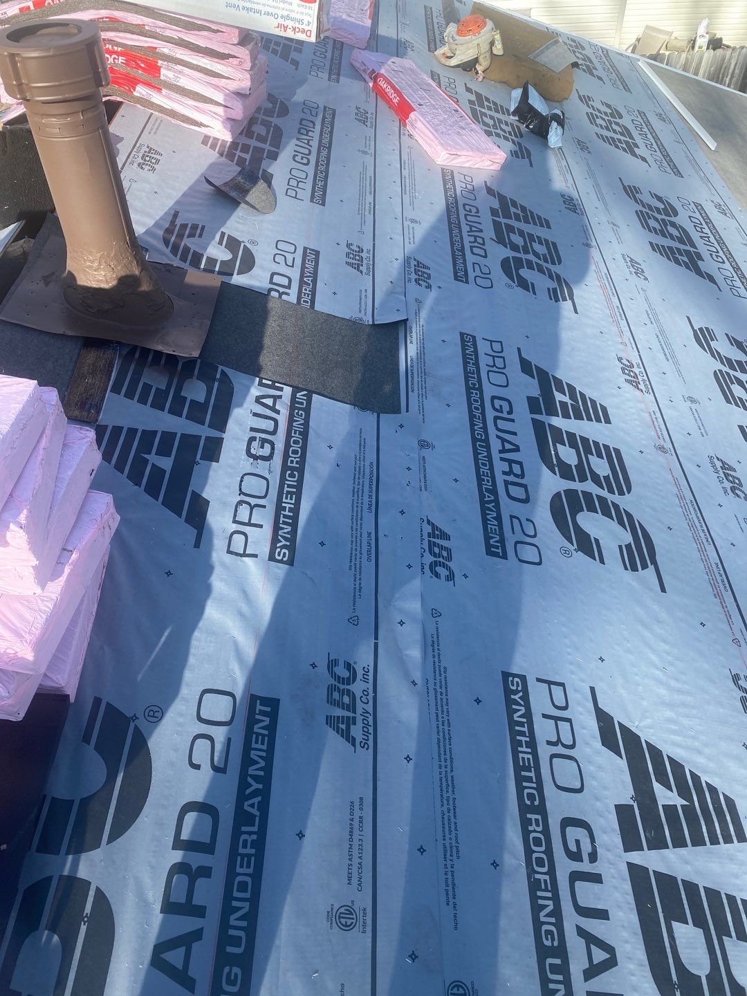 Residential Roofing Installation using Owens Corning Oakridge, Desert Tan by Absolute Roofing and Construction