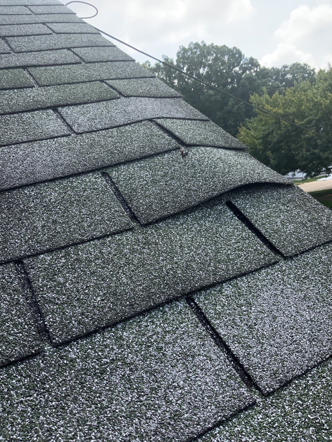 Brand: Atlas Pinnacle Color: Pristine Scotchgard Pewter Drip: White by Eagle Eye Roofing