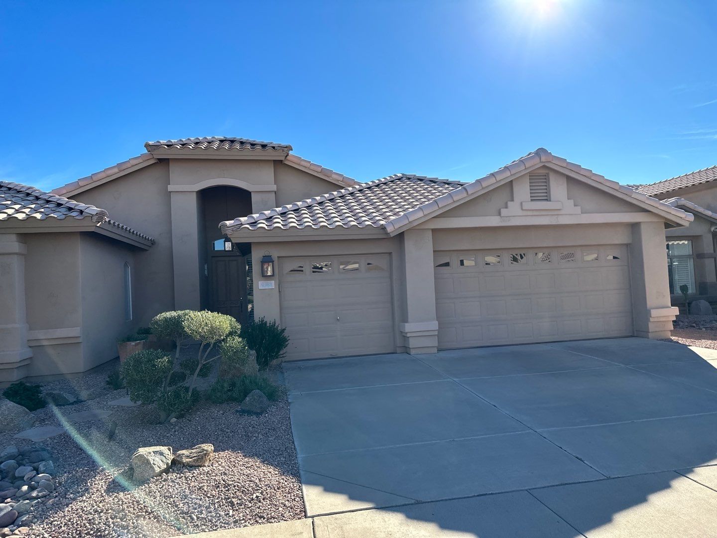 Gazzo - A Beautiful Home Exterior Transformation in Scottsdale, AZ with C&M Primer and Sherwin Williams Paints by Double G Painting Contractors, LLC