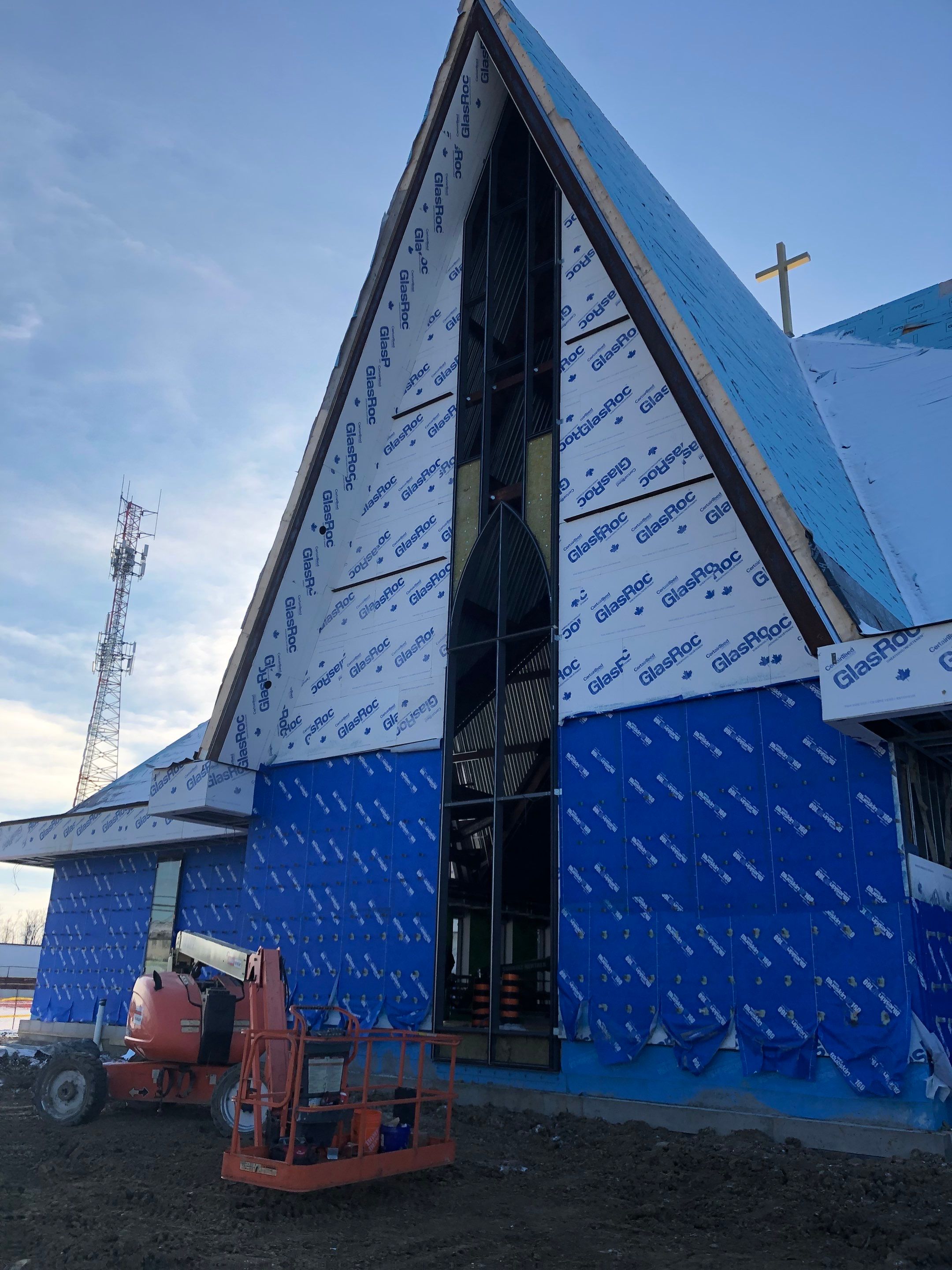 Commercial Roofing Installation using Diamond Tile Metal Shingles , Tpo Flat Roof by Jay Carter Roofing & Sheet Metal
