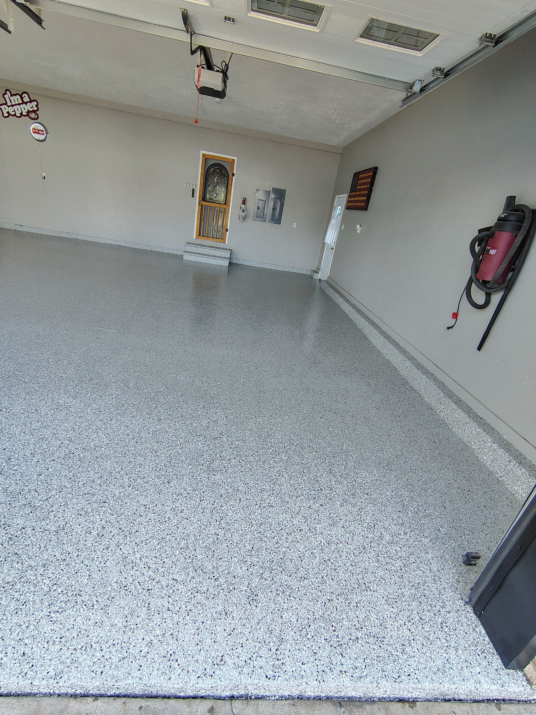 Garage Concrete Floor Coating and Crack Repair in Onawa by Select Painting, Coatings & Garage Cabinets