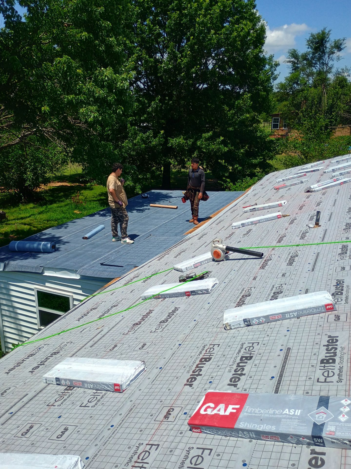 Storm Damage Restoration and Complete Roof Replacement in Pauls Valley by BANA Roofing and Solar Supply