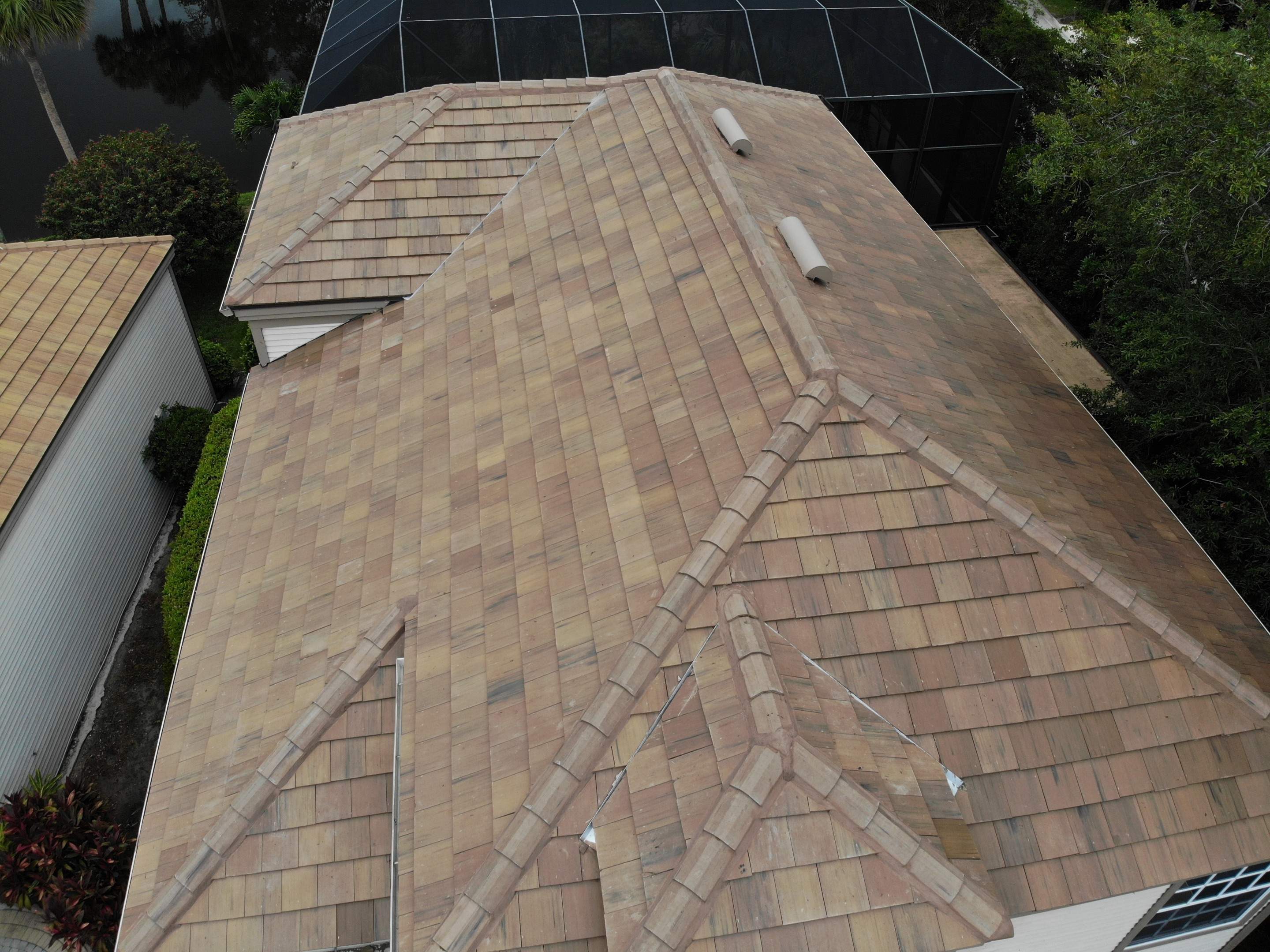 Residential Roofing Installation using Concrete Tile in Bonita Bay Community by International Roofing