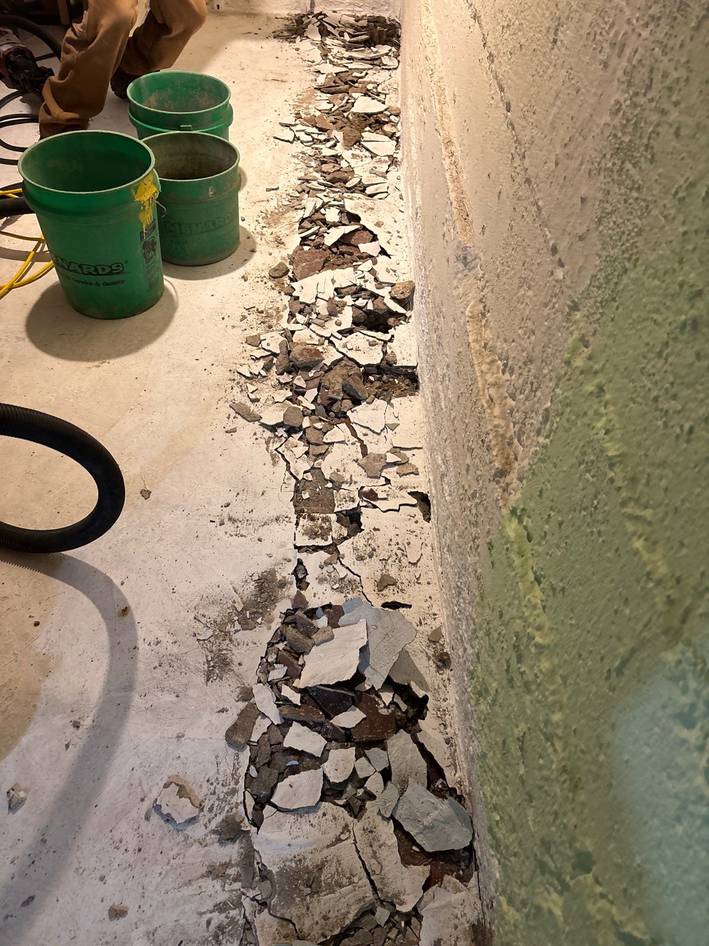 Ending Garik's Groundwater Issues For Good-And-All! by Waterproofing Northeast