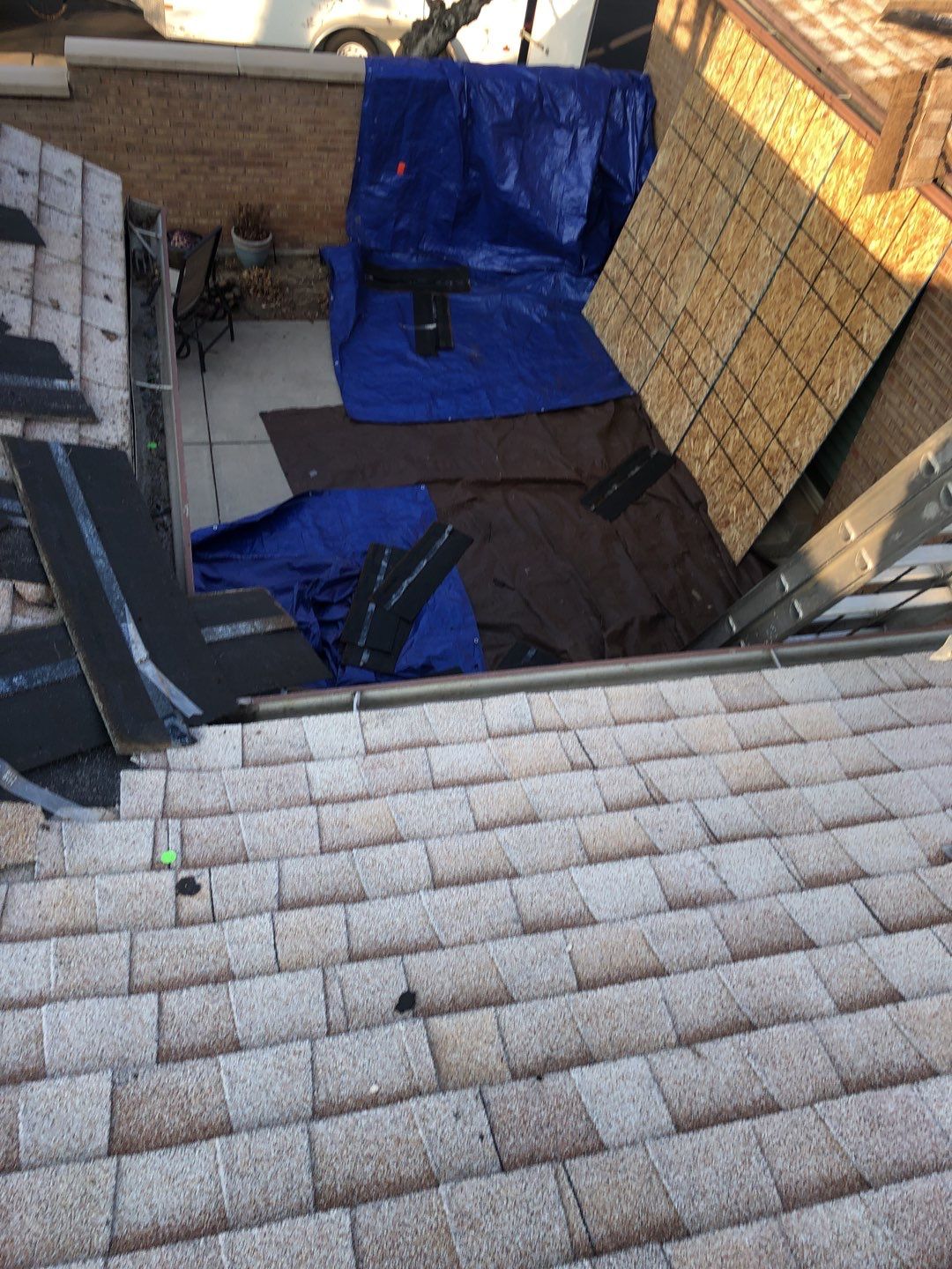 Storm Damaged Roof using GAF Timberline HDZ - Lifetime Shingle by The Roof Doctor