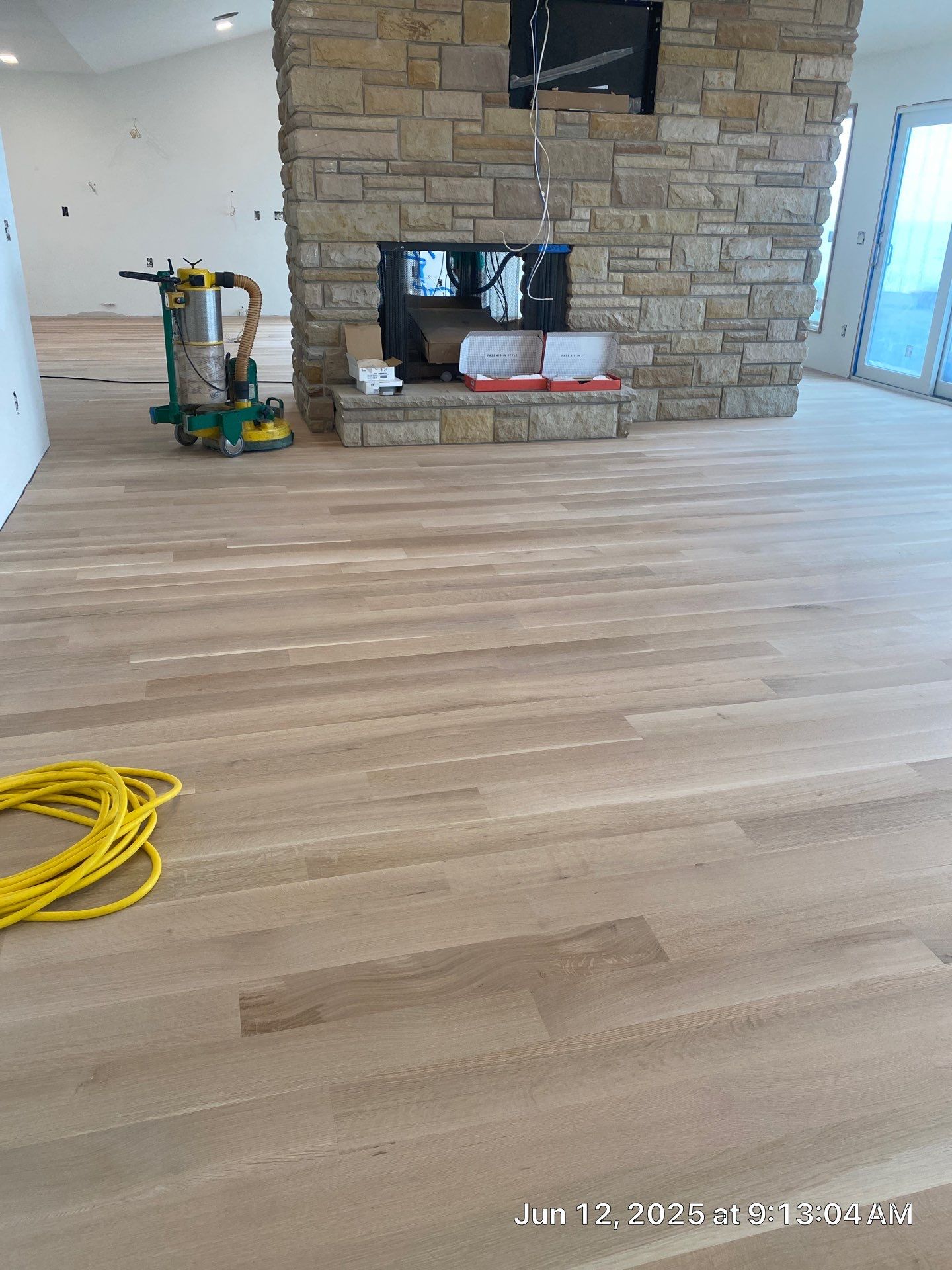 This project has it all!!!! Custom Flooring, Leveling Service, Custom Stair parts and pieces, risers, blue pad cover - all inclusive service from RTB! by RTBaldwin Hardwood Floors