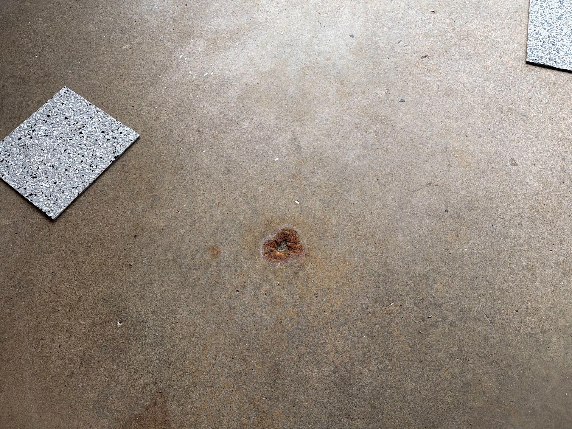 Yankton Garage Concrete Coating With Feather Gray Decorative Chips by Select Painting, Coatings & Garage Cabinets