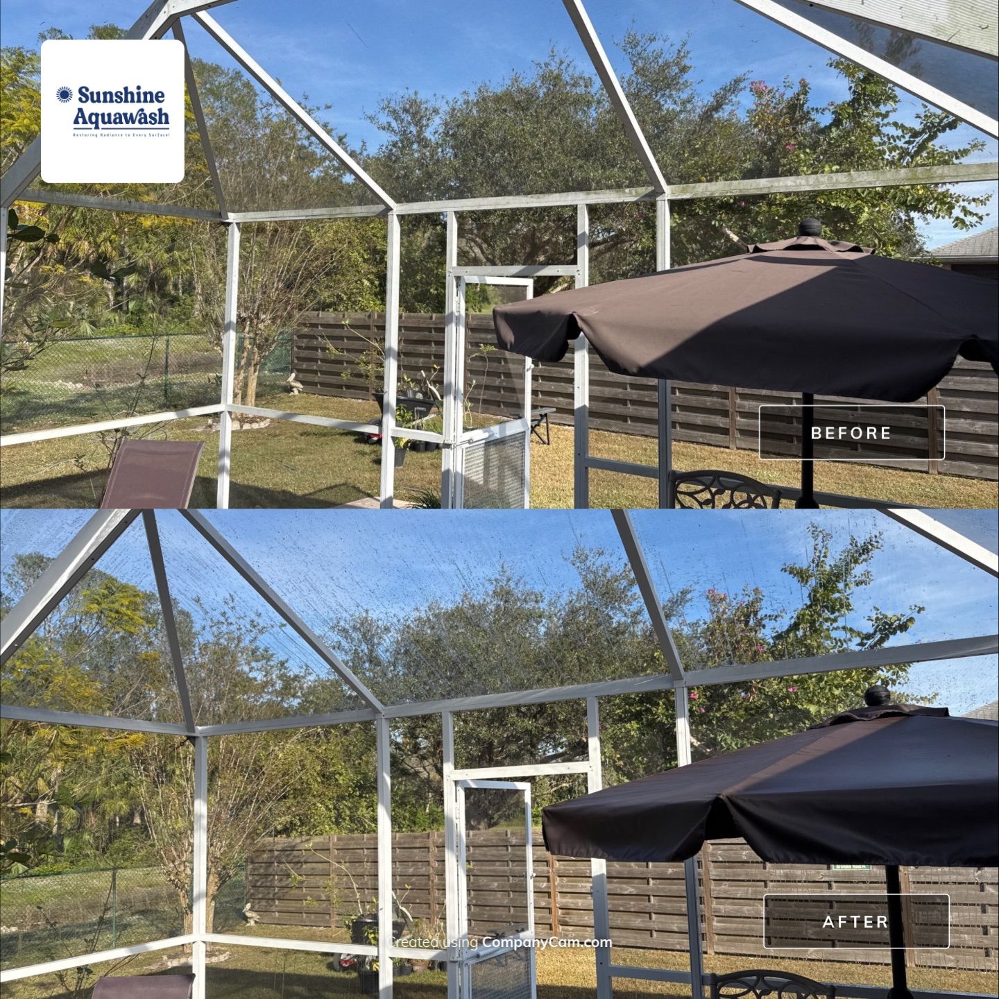 Driveway, Sidewalk, Street Curbing & Pool Screen Enclosure Cleaning in Regency Oaks, Palmetto, FL | Sunshine AquaWash by Sunshine AquaWash