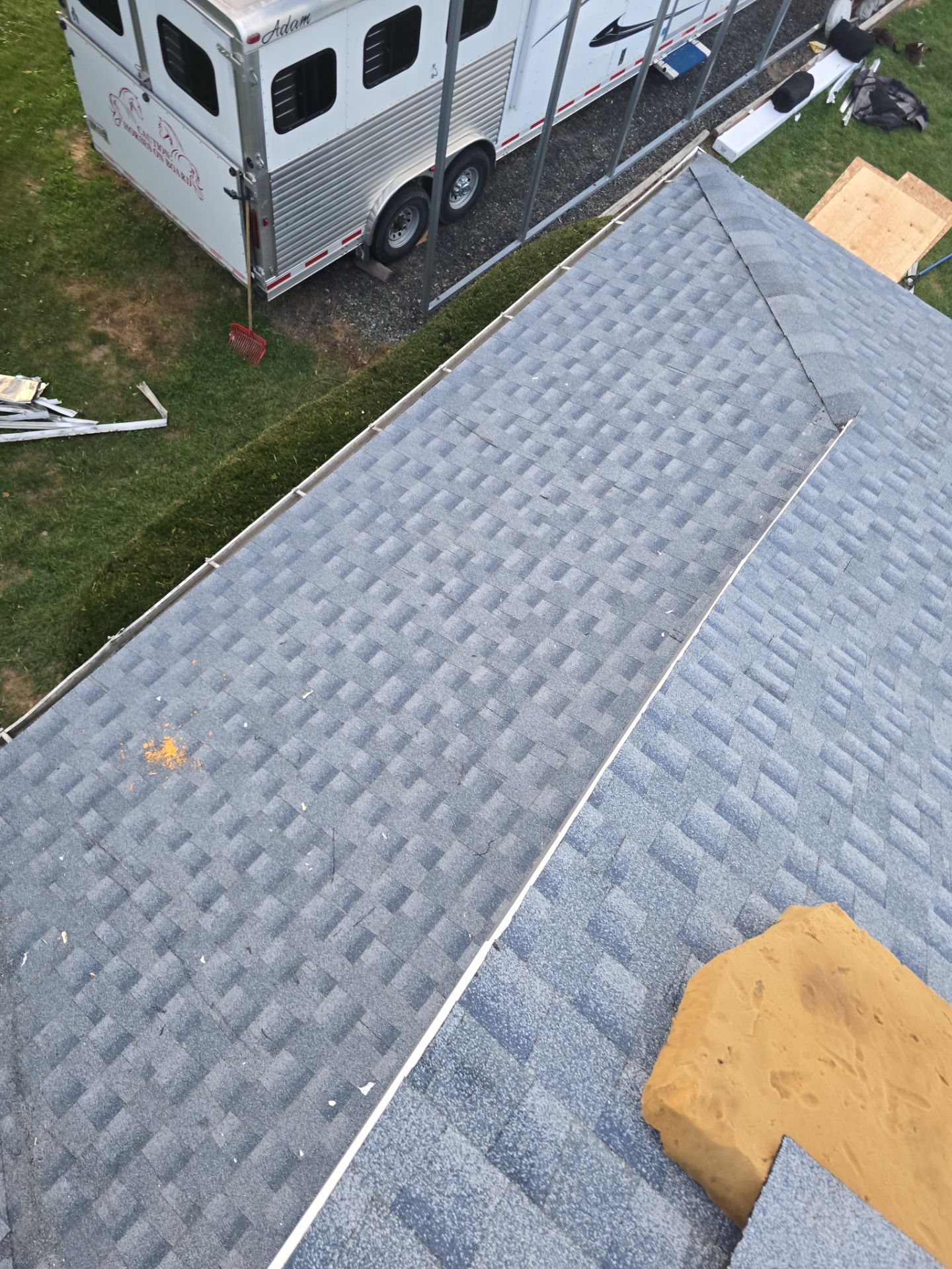 Residential Roofing Installation using GAF Timberline HDZ Charcoal by Rainstoppers Roofing