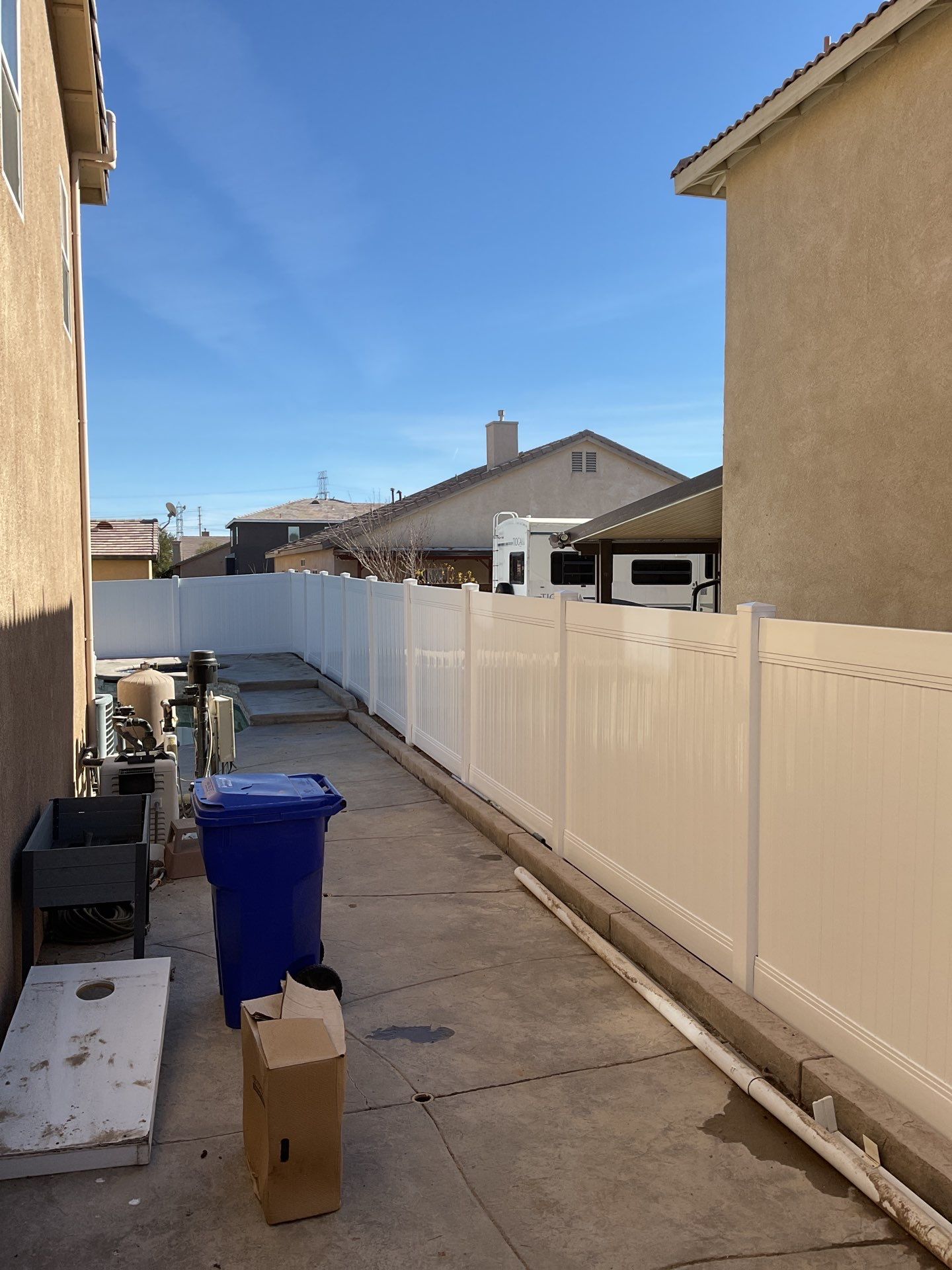 Fence Installation using Vinyl by Fence Guys Inc.