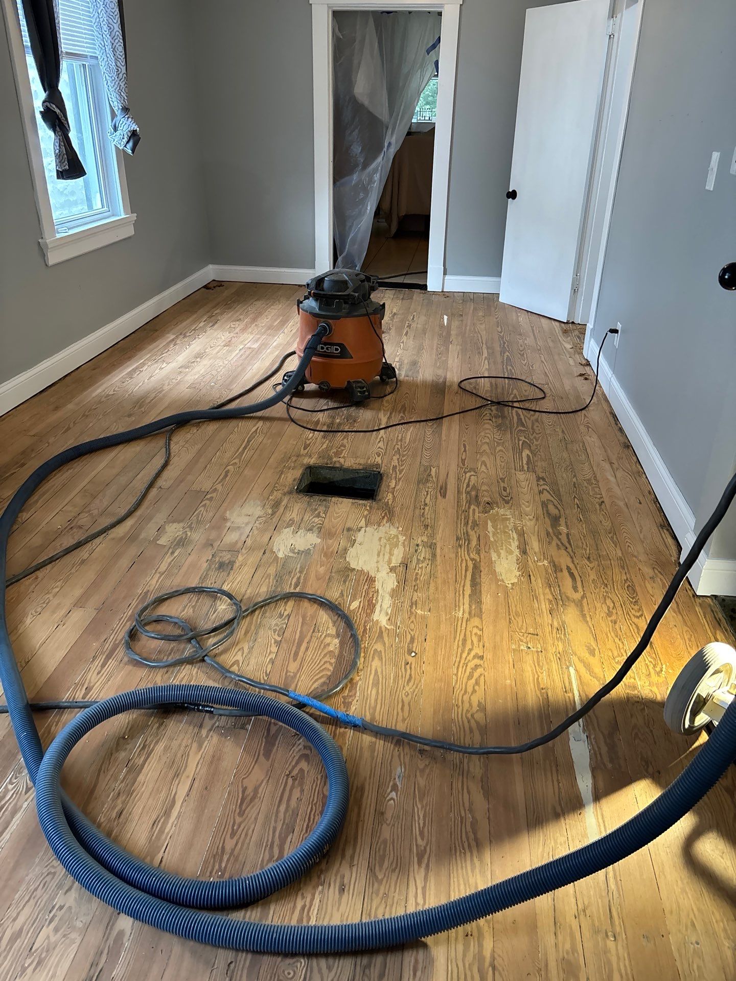 Hardwood Floor Refinishing and Staining Project in Latonia by Footprints Floors Kentucky