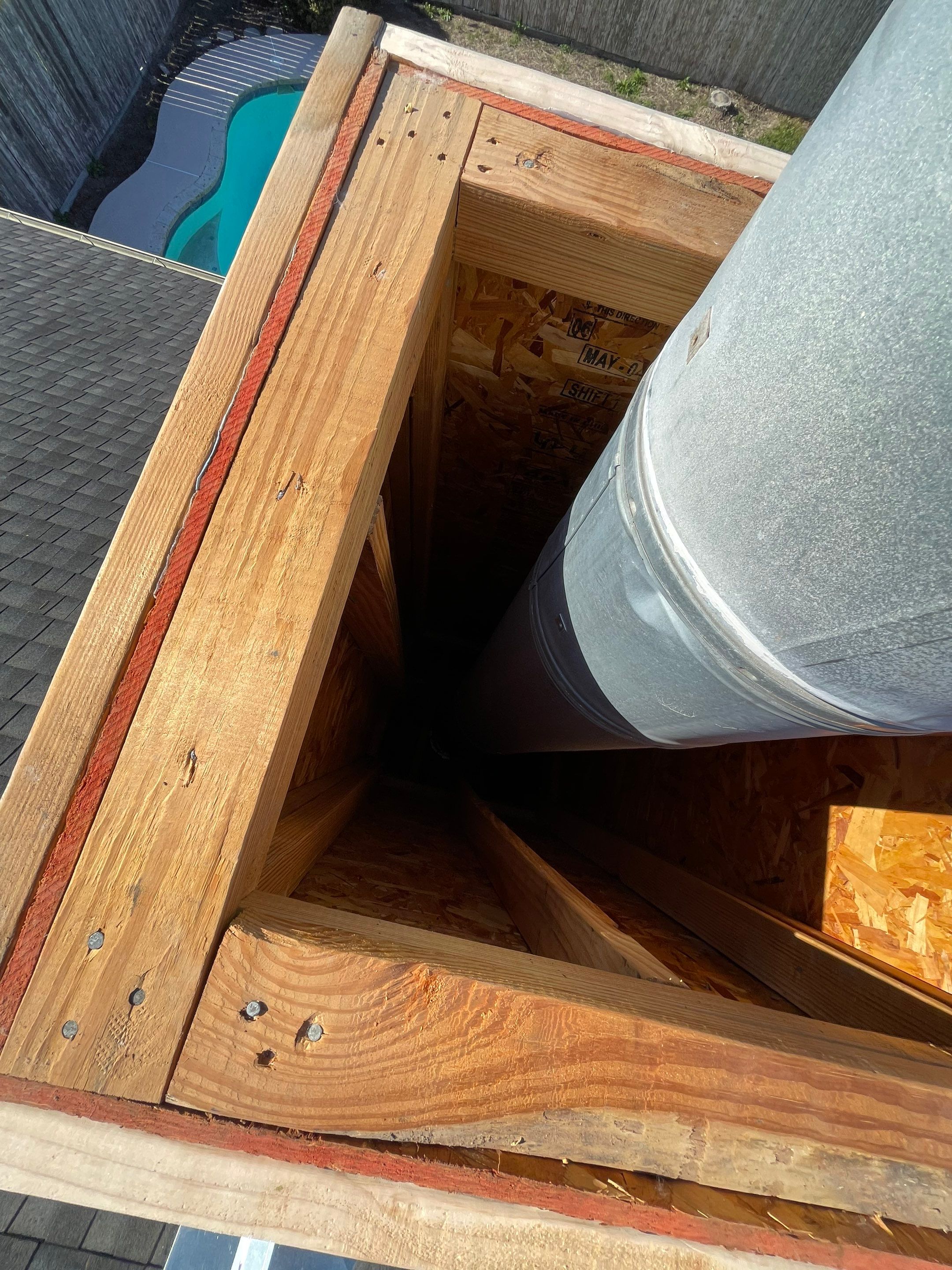 Residential Roofing Repair Replacing Chimney Cap by Lighthouse Roofing