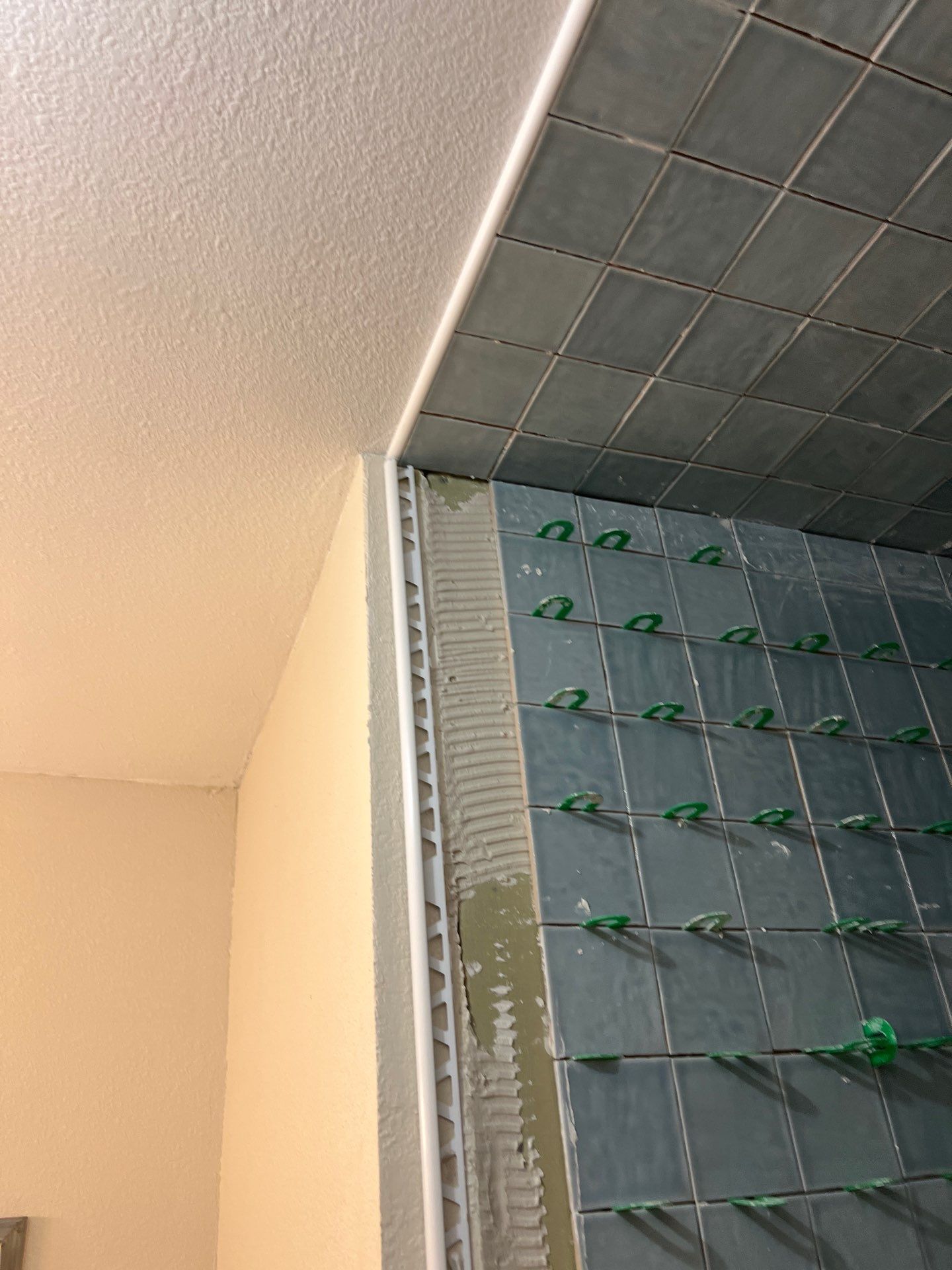 Remodeled and expanded Shower by TXN Remodeling n Construction