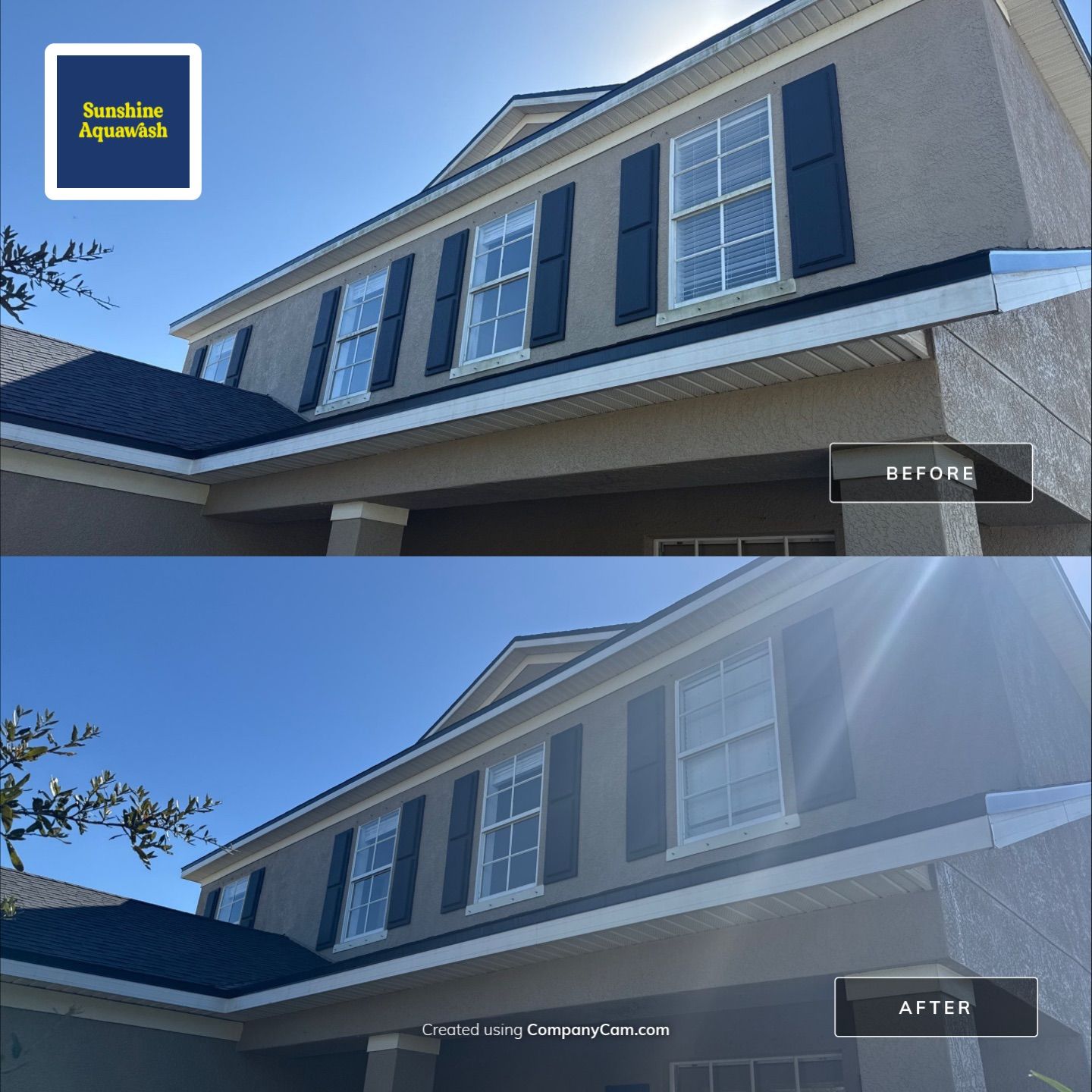 Two-Story House Wash in Crystal Lakes – Palmetto, FL by Sunshine AquaWash