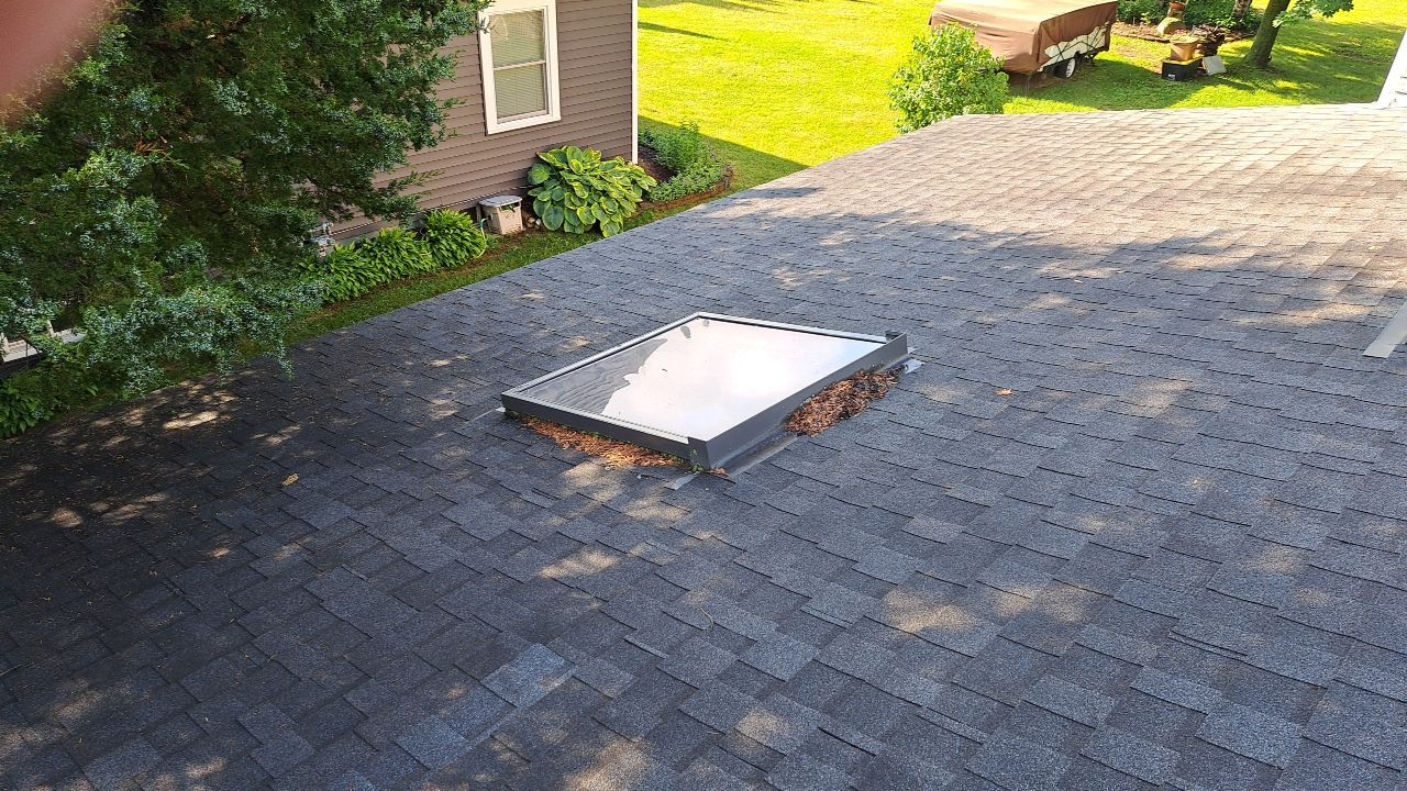 Residential Roof Installation and Skylight Replacement in Kiel, WI by Gellings Roofing & Siding
