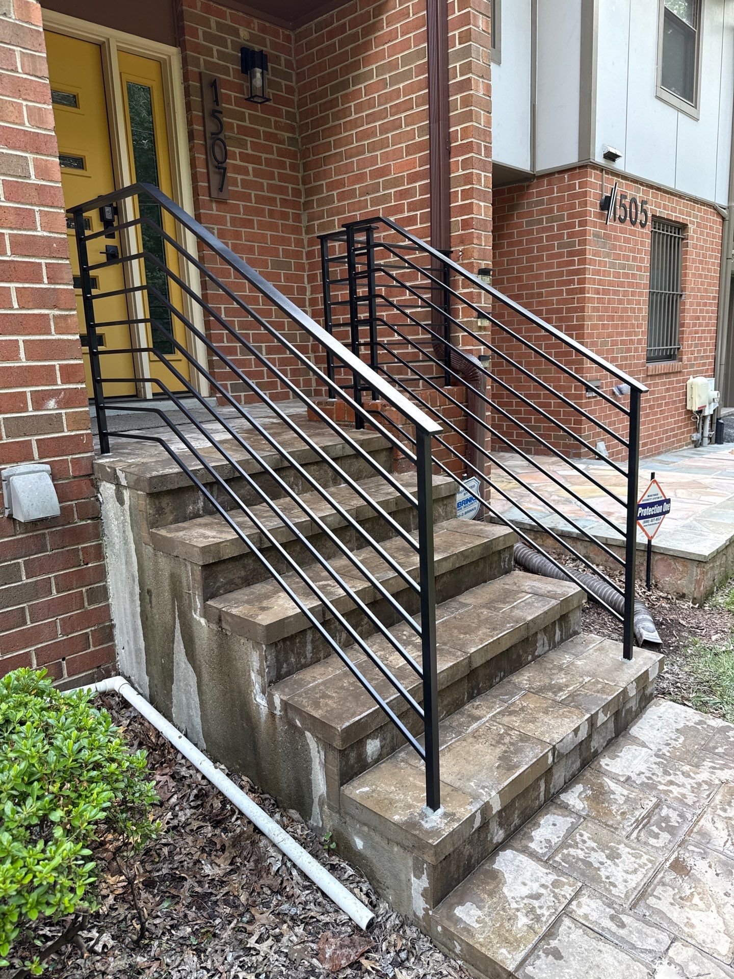 Modern Horizontal Picket Steel Railing – Residential Interior – Washington, DC by Capitol Iron Works