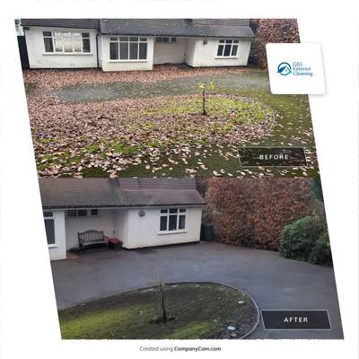 Resin Driveway Clean using Honda 15lpm Low Pressure Washing Machine