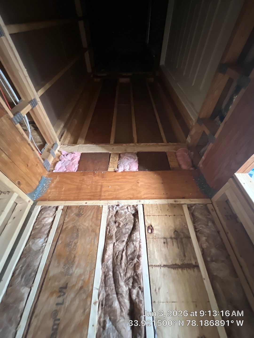 Residential Elevator Shaft Framing and Structural Construction in Oak Island by RGR Construction and Roofing, LLC