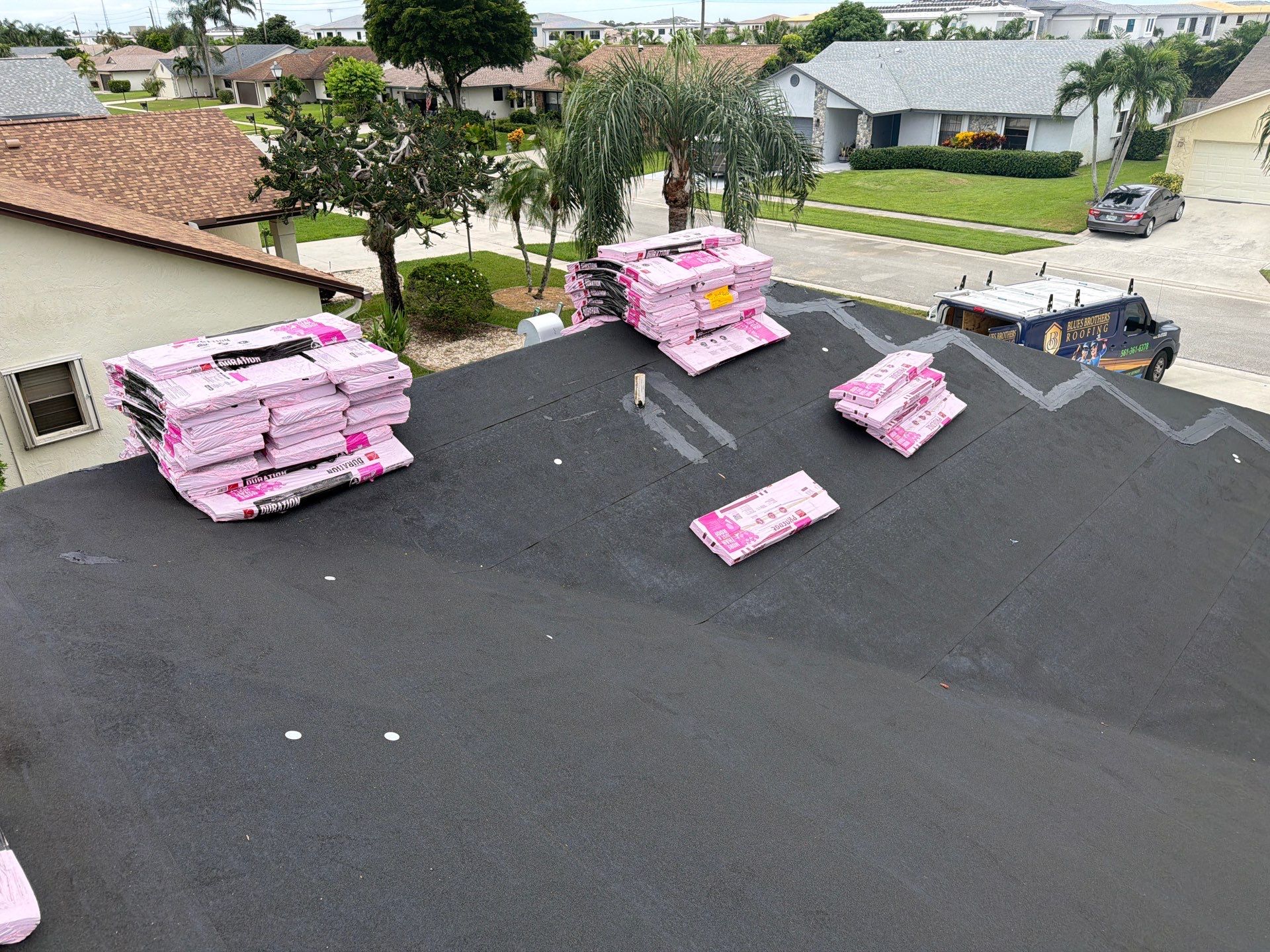 Residential Roofing Installation using Owens Corning by BLUES BROTHERS ROOFING