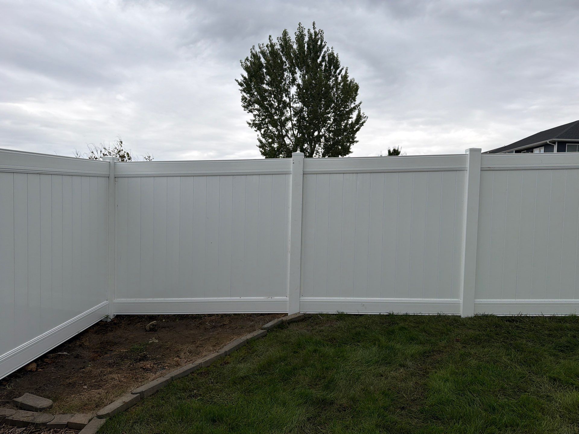 Residential Vinyl Privacy Fence Installation in Urbana by Perfect Picket Fence and Stain