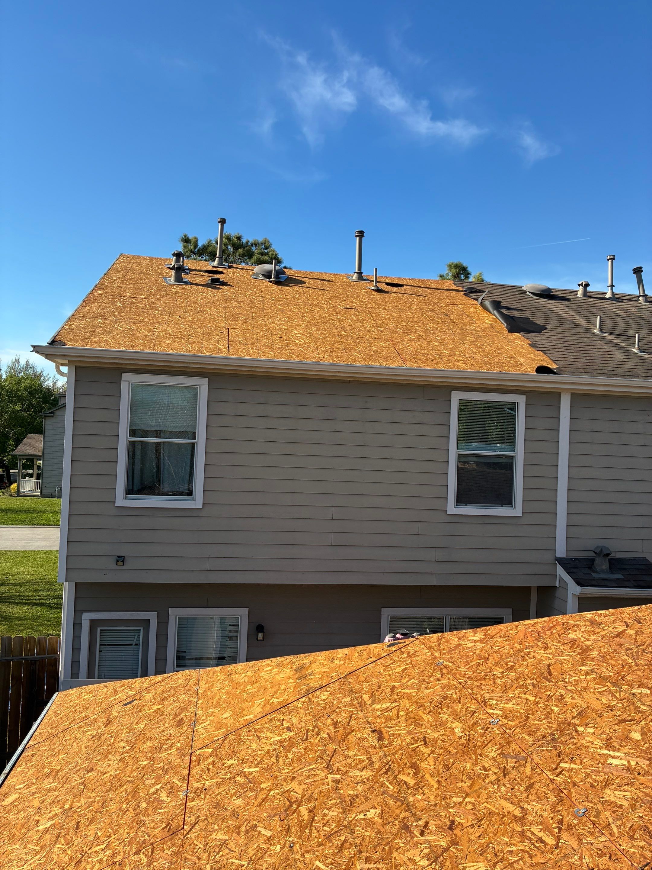 Townhome Reroof by Berry Good Roofing