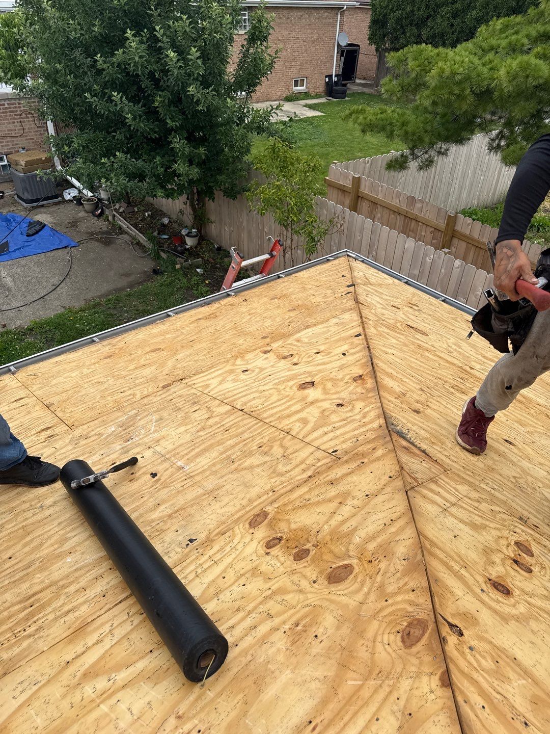 Roof replacement by wind damage by Just Brilliant Restoration JBR