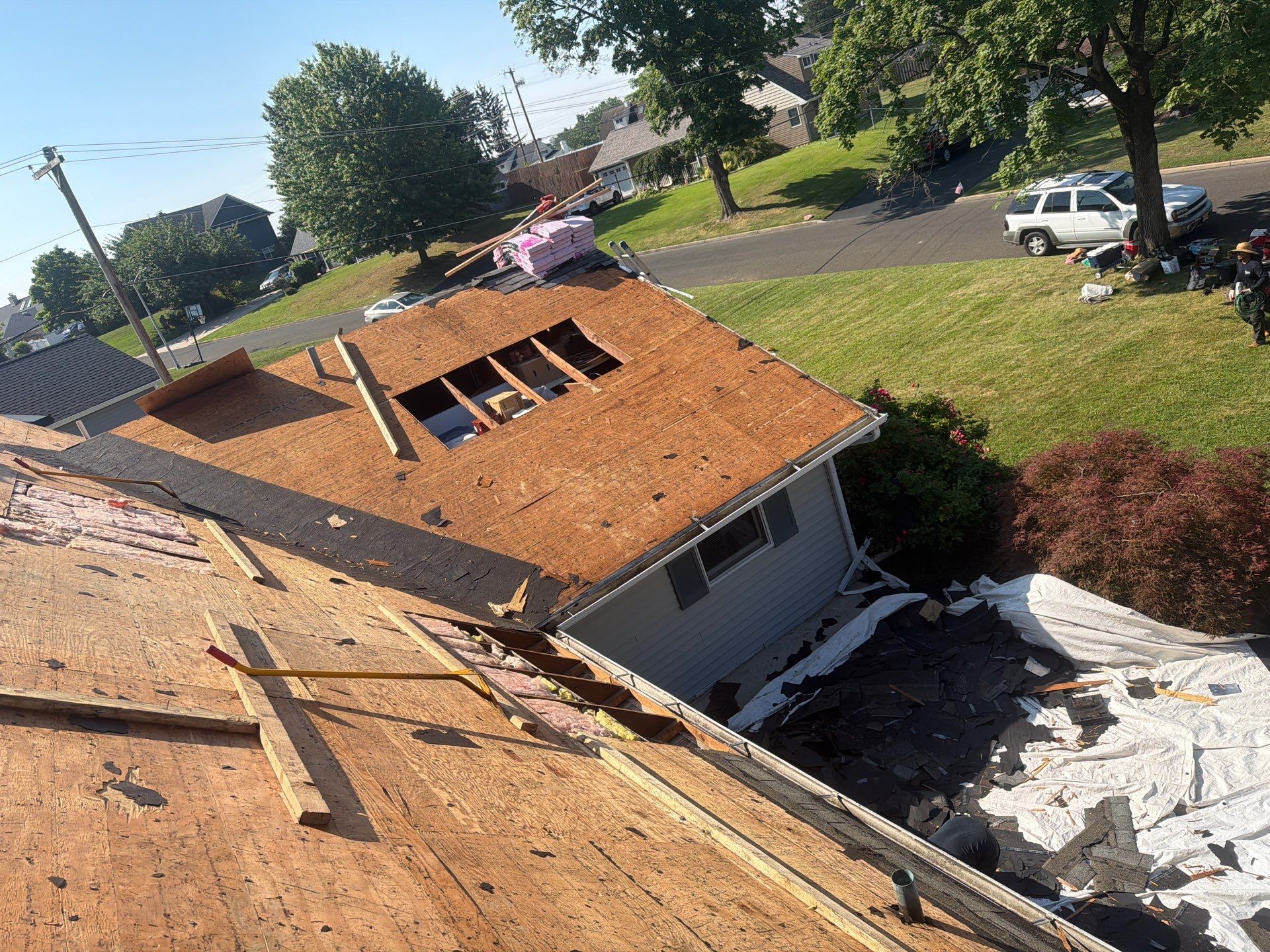 Full Roof Replacement and Plywood Decking Installation in Levittown by Stofan Construction LLC