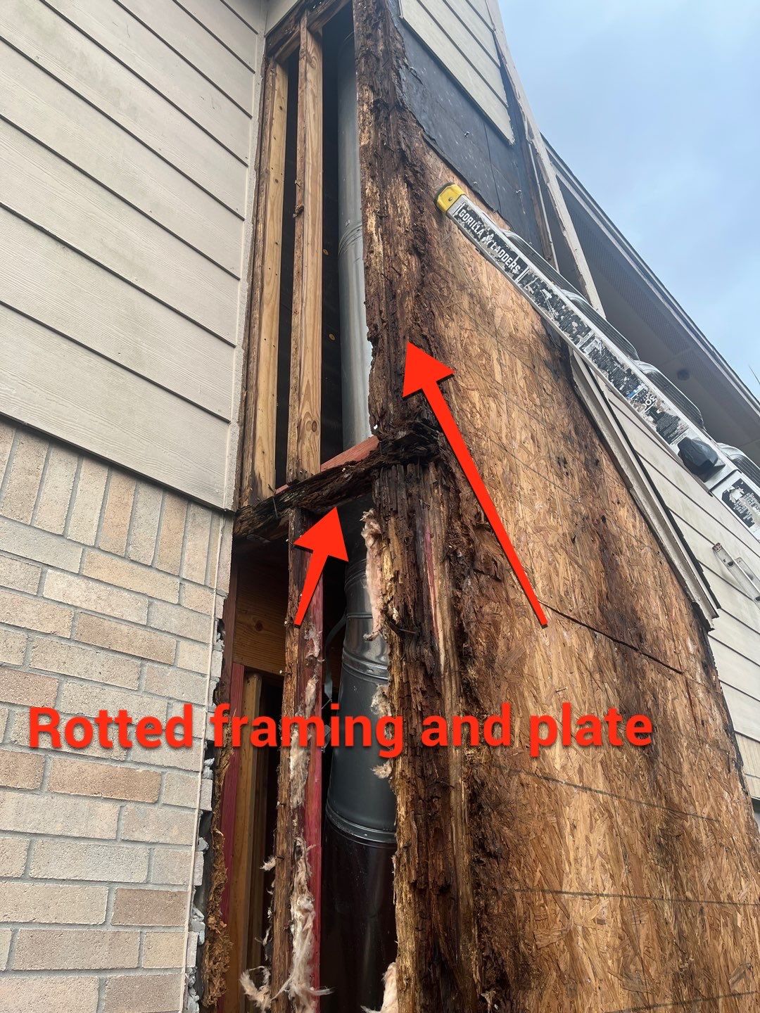 Chimney looks good but its BAD! by Bayfront Roofing and Construction