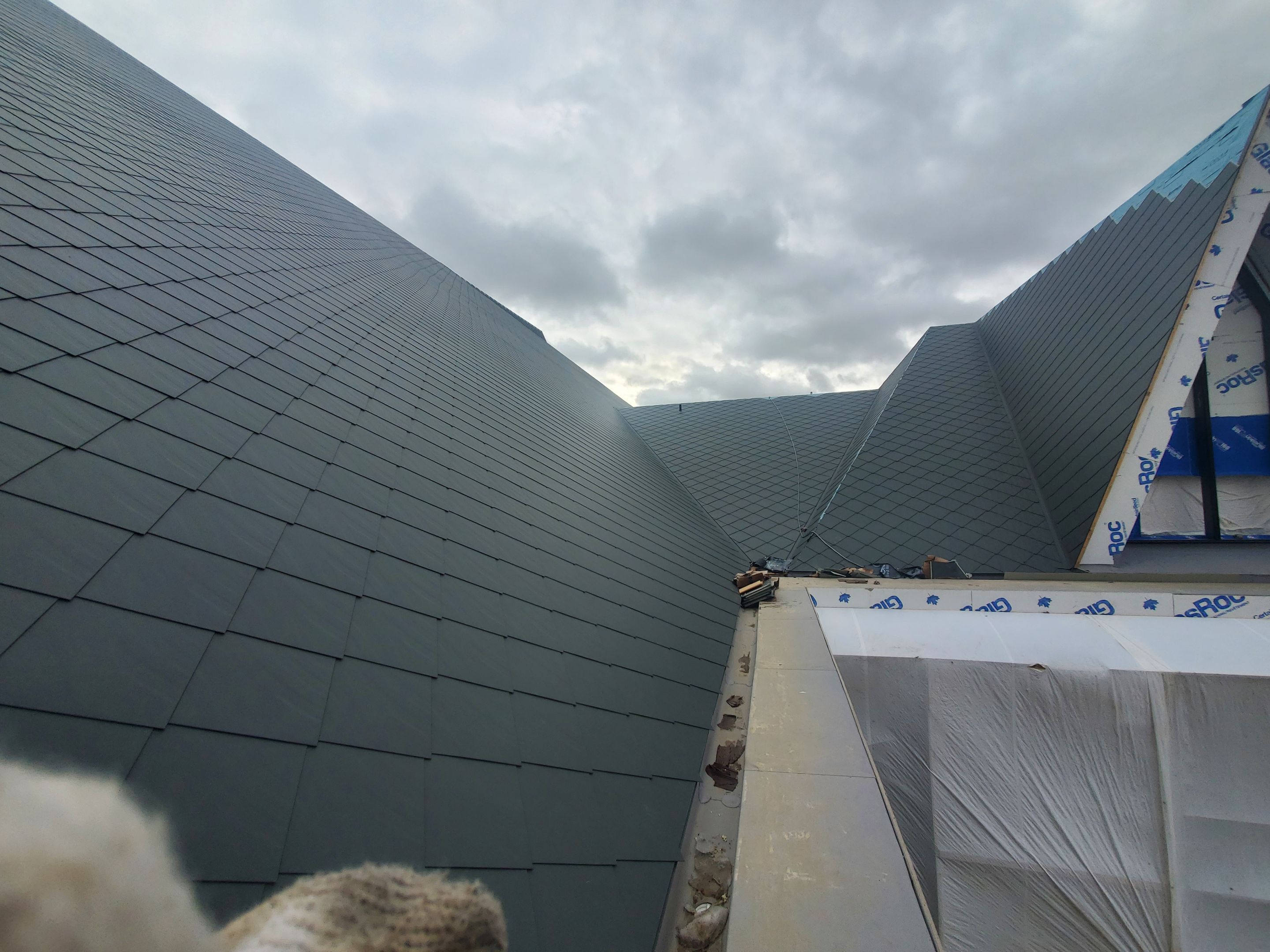 Commercial Roofing Installation using Diamond Tile Metal Shingles , Tpo Flat Roof by Jay Carter Roofing & Sheet Metal