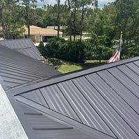 24ga 1" Nail-Strip Dark Bronze  by Total Roofing System The Metal Roof Experts