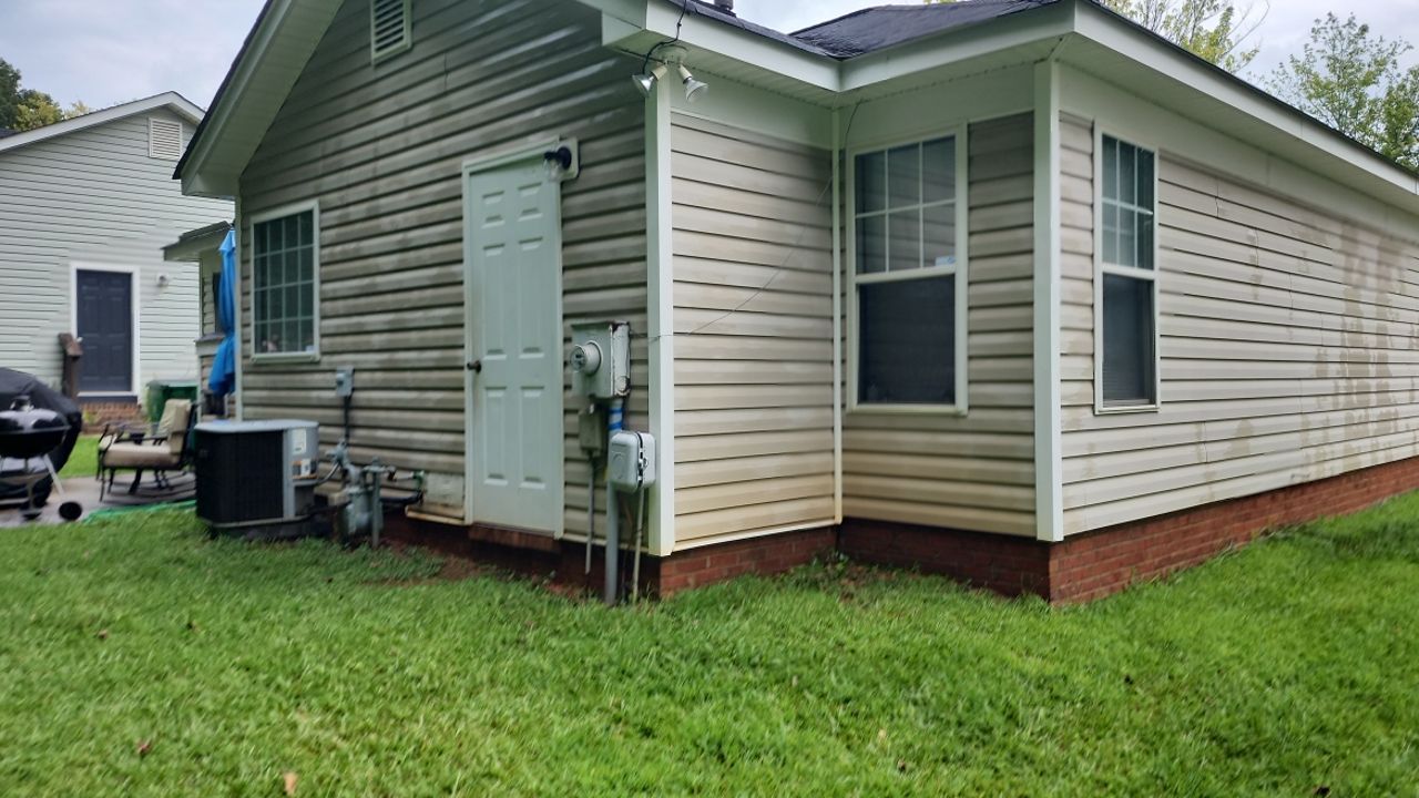 House Wash using cleaner by Power Wash Masters LLC