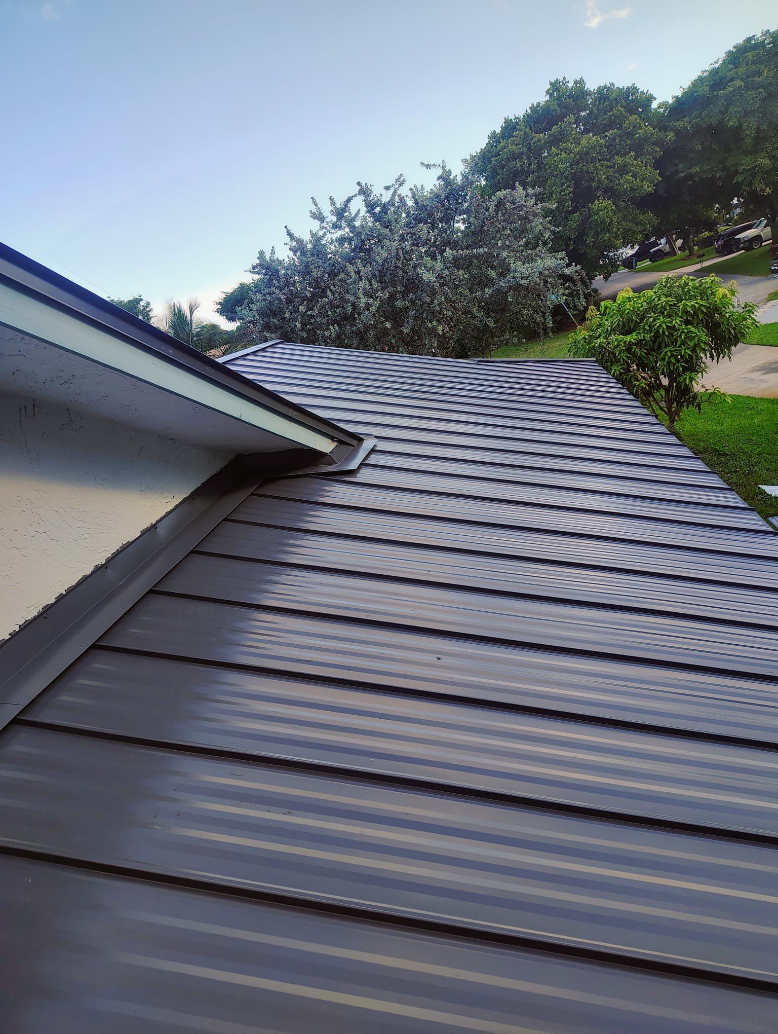 Residential Roofing Installation using 1" Nail strip metal roof by BLUES BROTHERS ROOFING