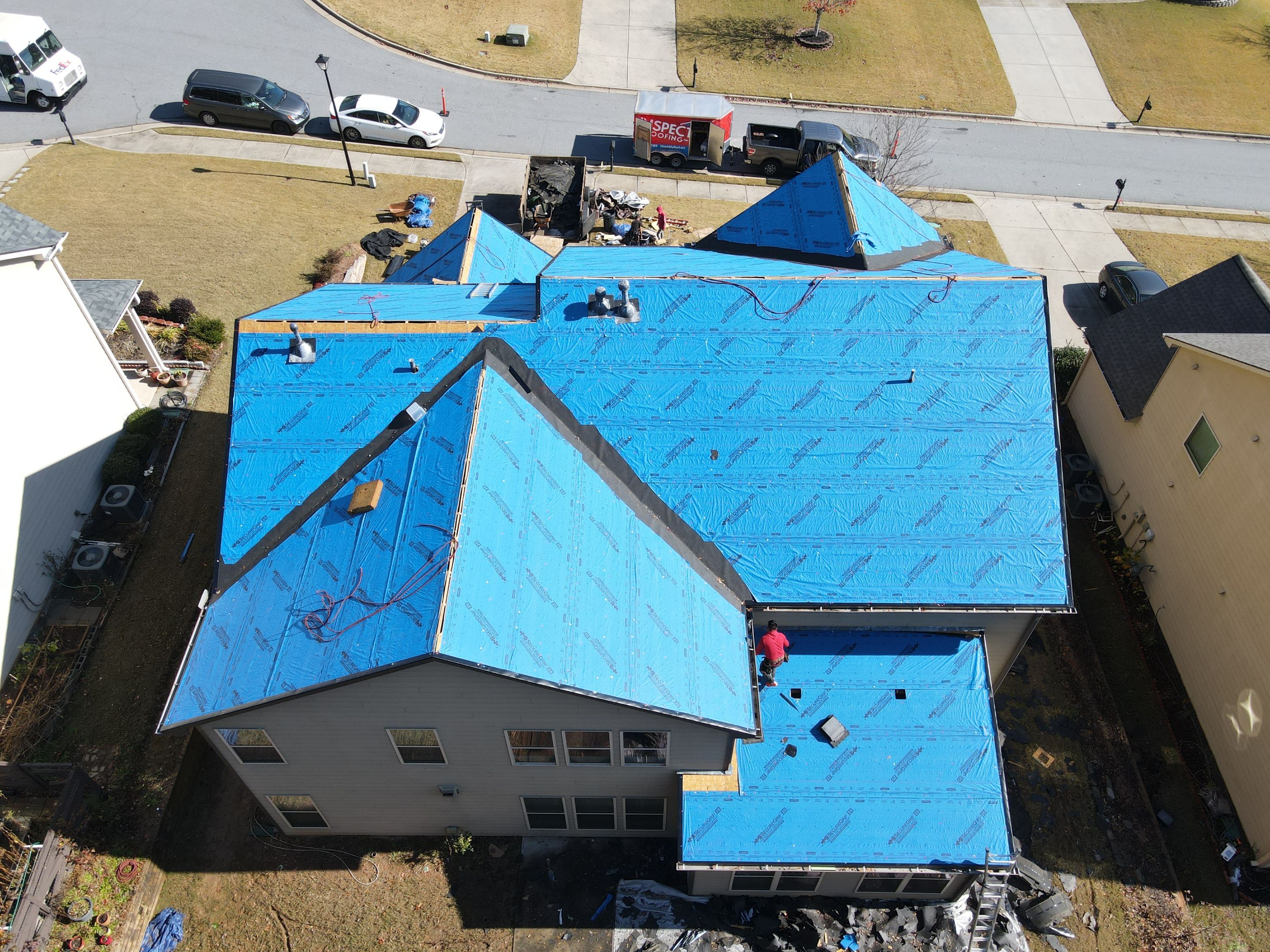 Residential Roofing Installation using Owens Corning by Inspector Roofing and Restoration