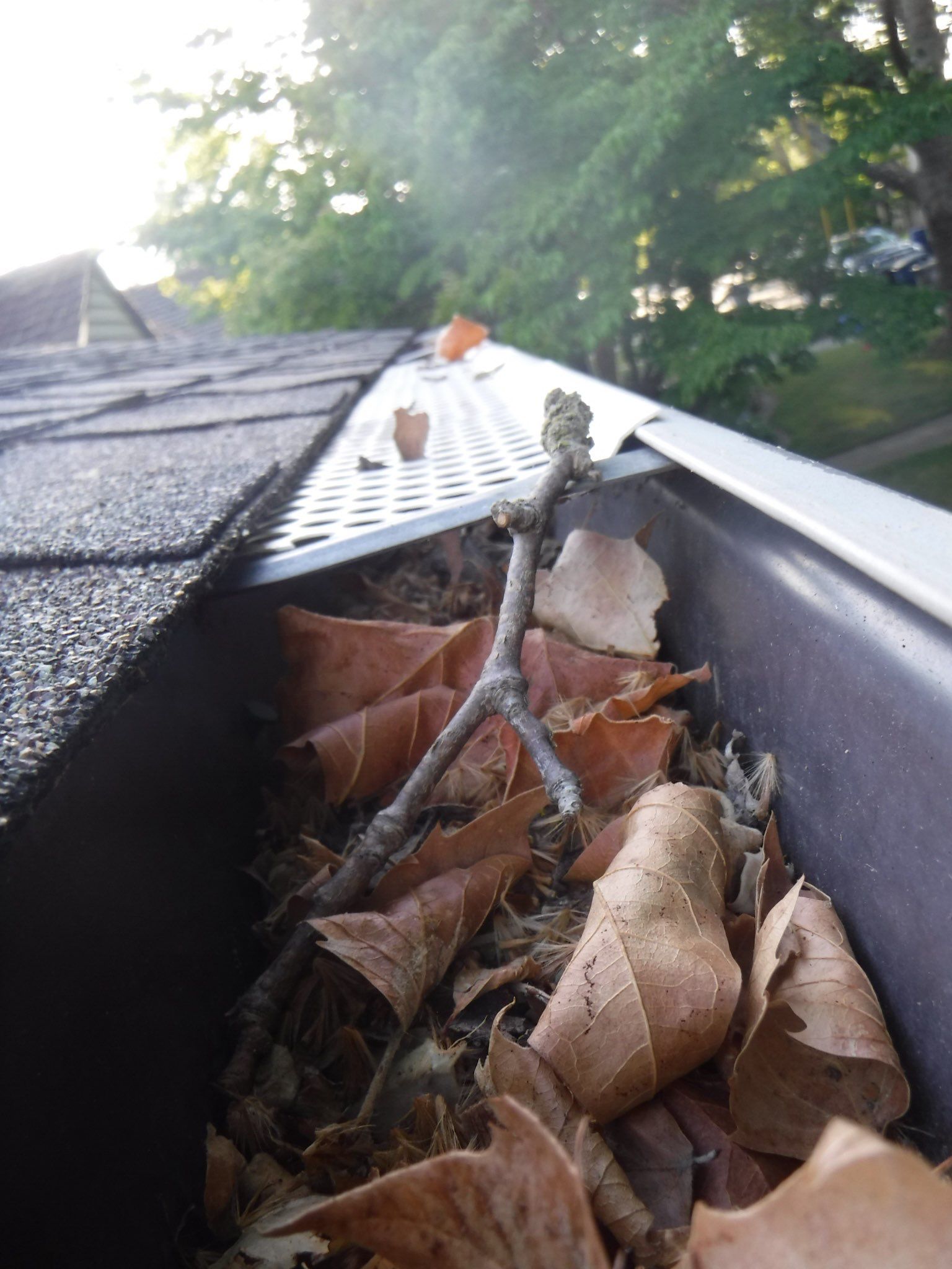 Gutter Installation using Englert LeafGuard Gutters by Byers Enterprises 