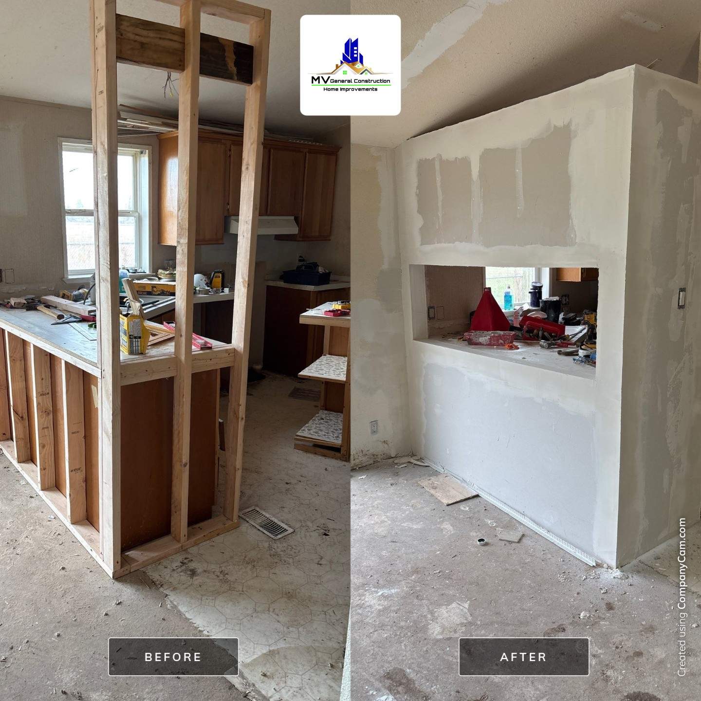 2333 - Kitchen & Bath Remodel by MV General Construction, LLC