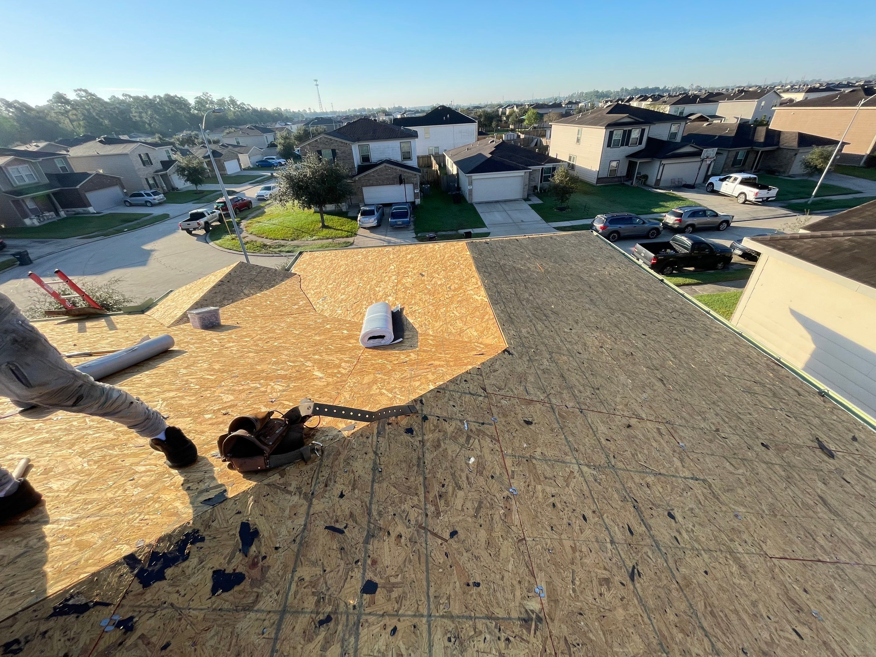 Residential Roofing Installation using Atlas ProLam® Shingles Black Shadow Color by CAP Roofing and Construction LLC