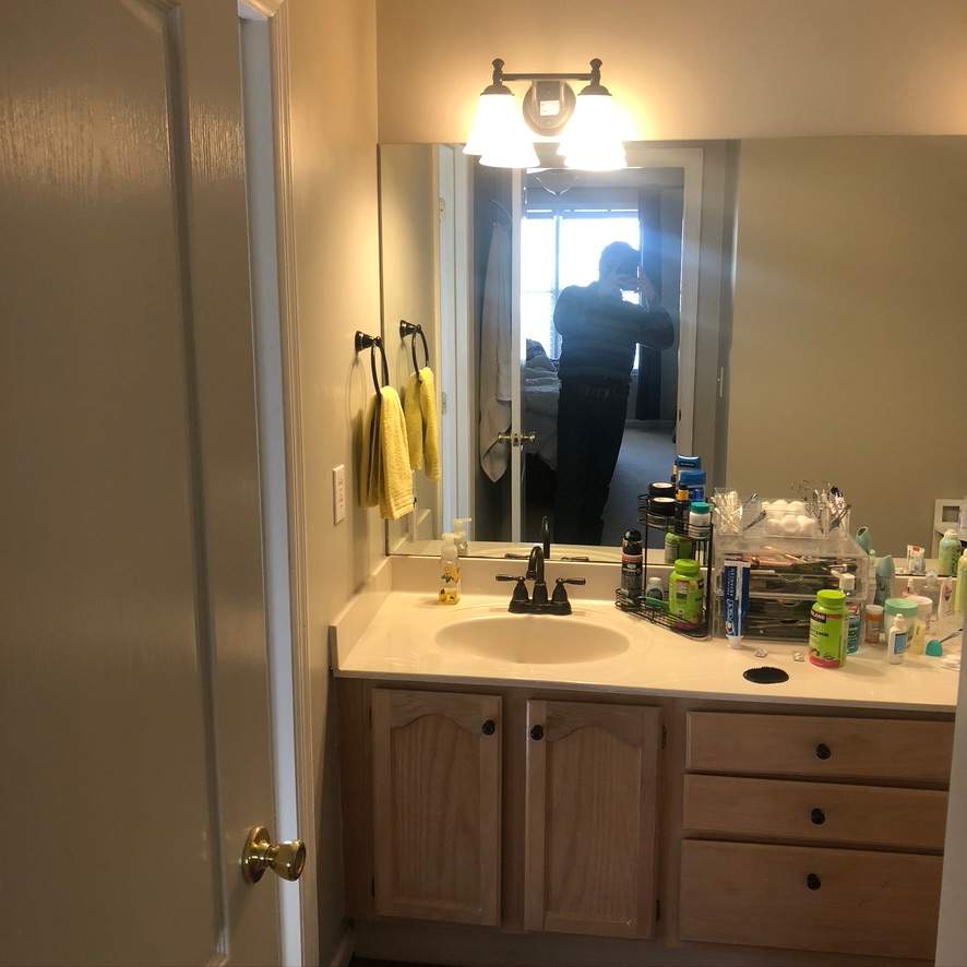 Russet Master Bath by Pillar and Pine