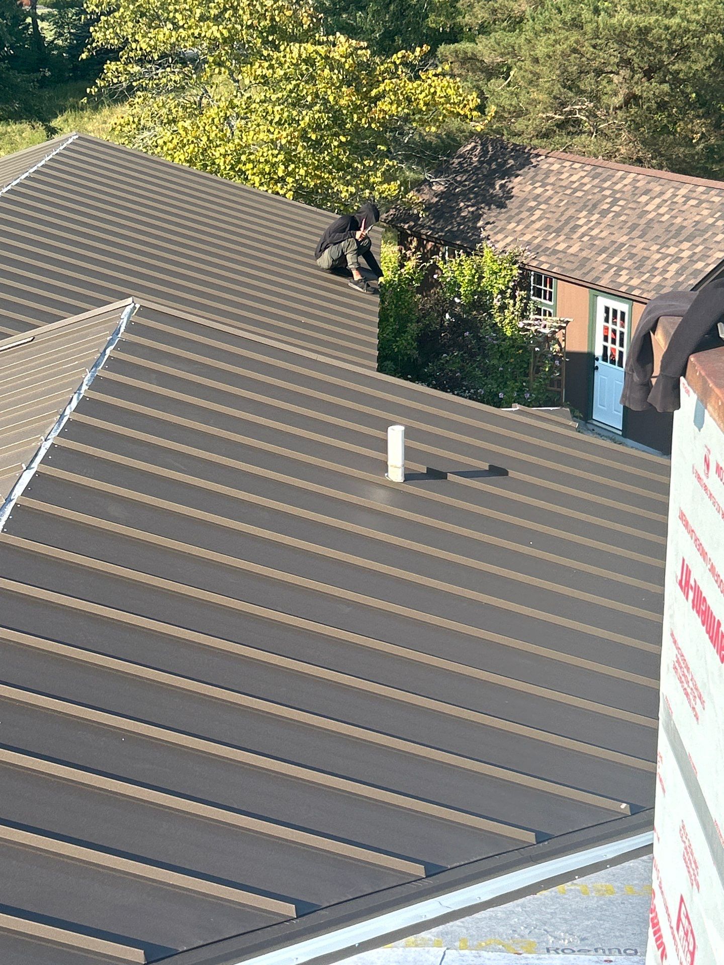 Textured Burnished slate standing seam by Stellar Roofing