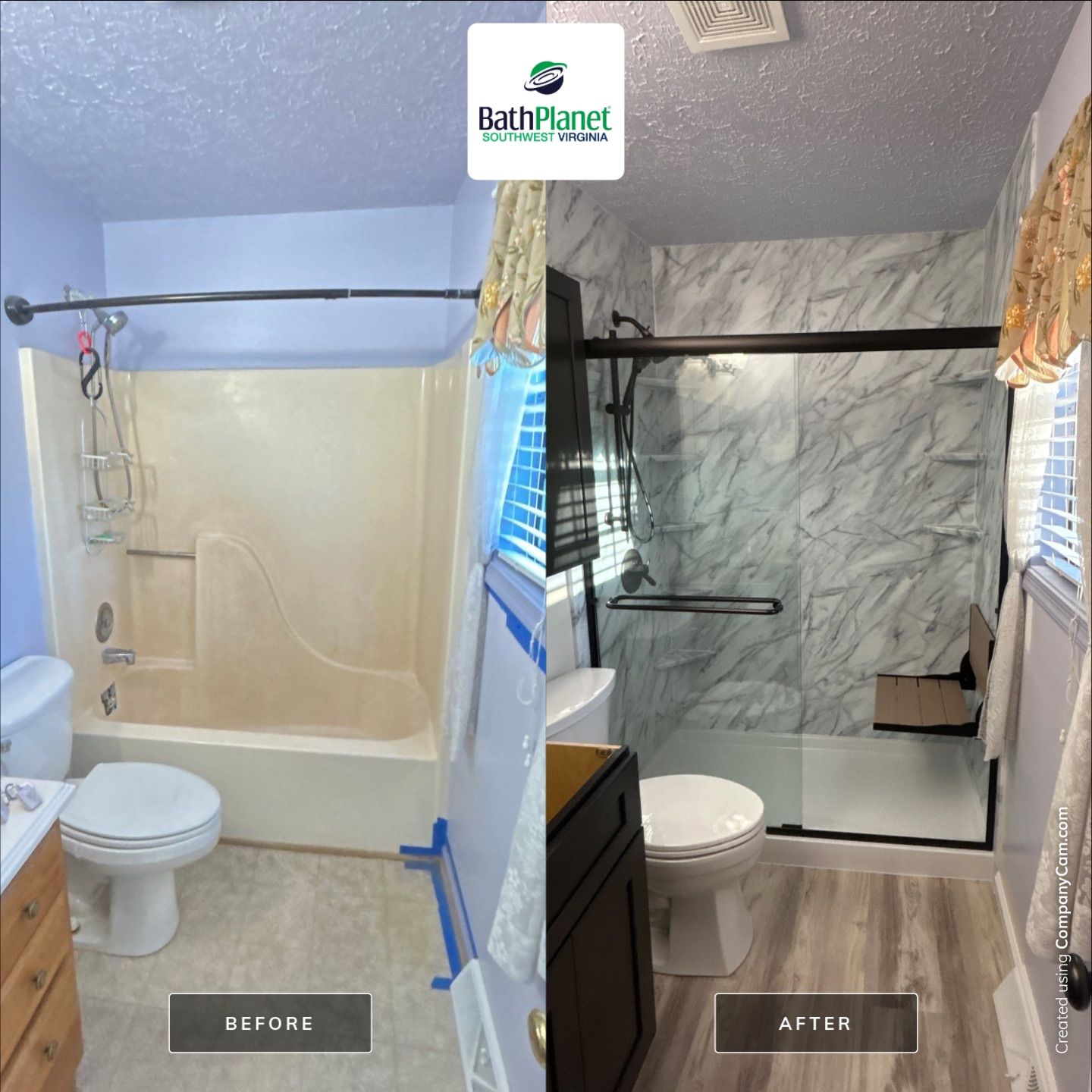 Tub to Shower Remodel by BathPlanet SW Virginia